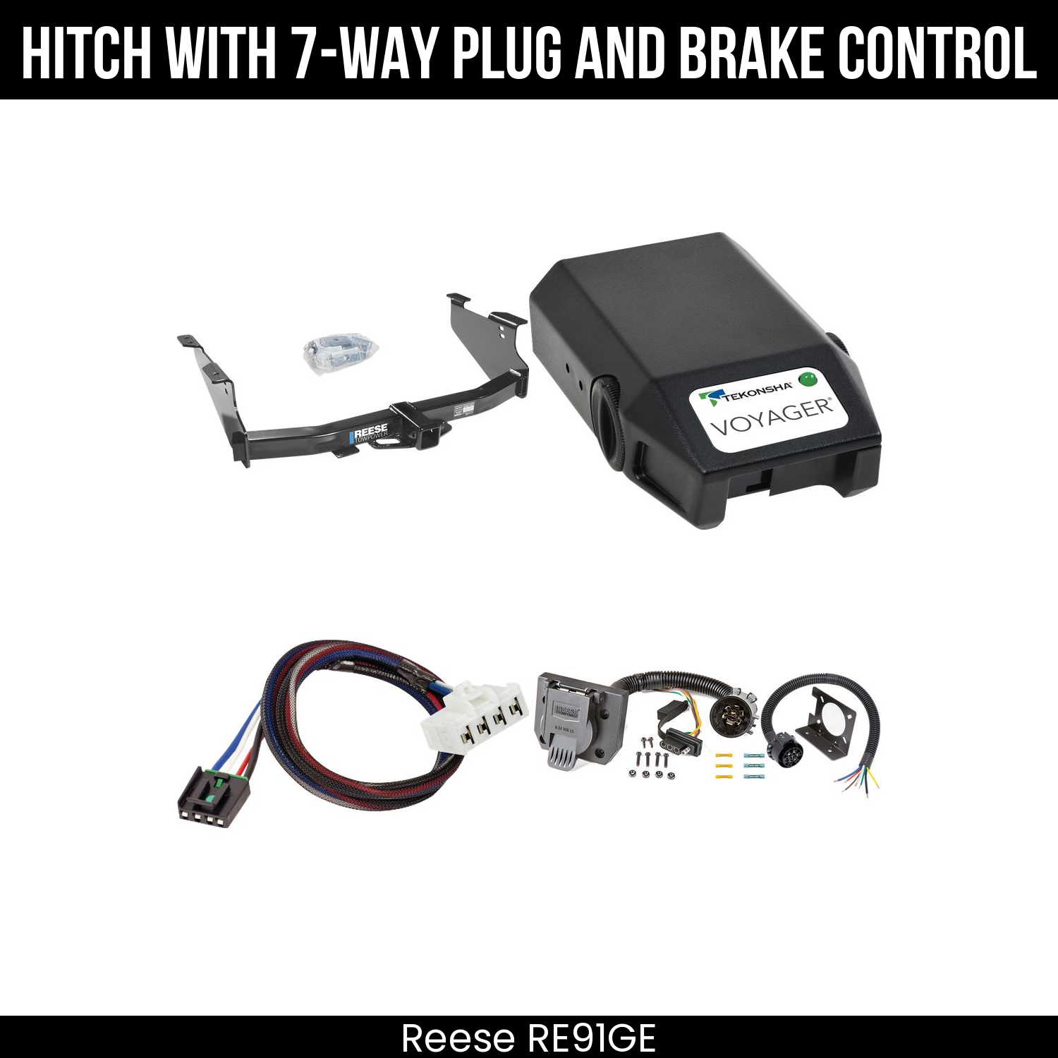 Trailer Hitch , 7-Way , Tekonsha Voyager Brake Control