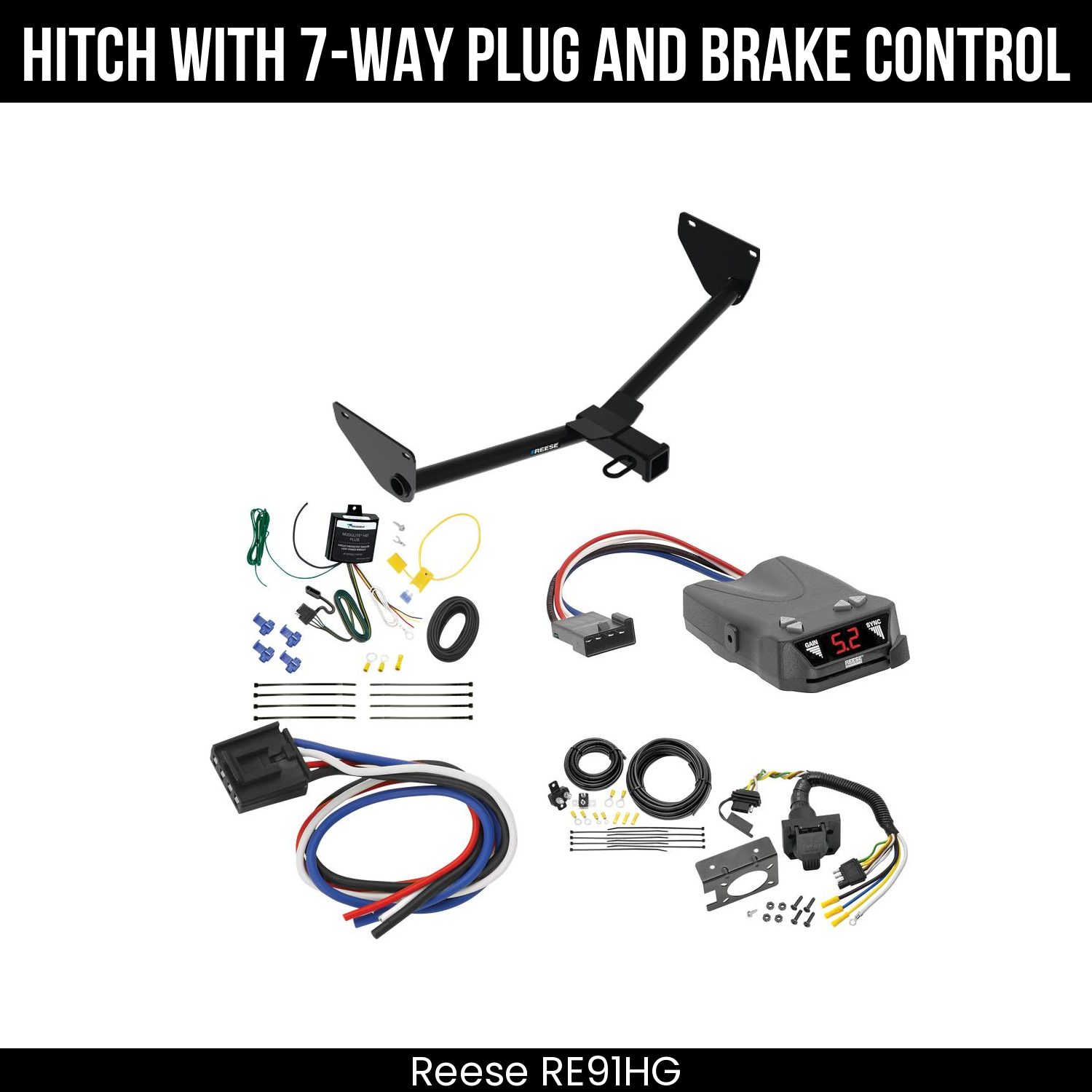 Trailer Hitch , 7-Way , Reese Brakeman IV Brake Control