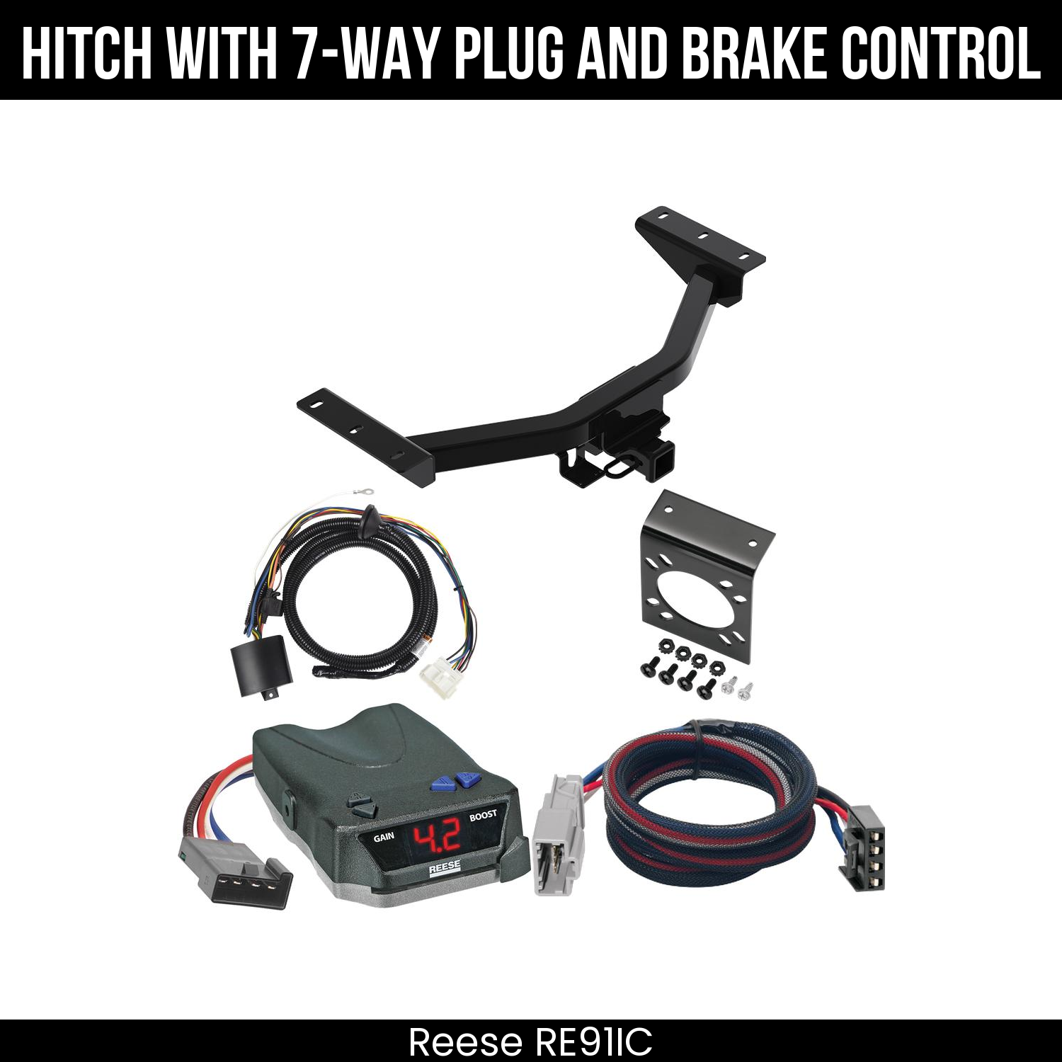 Trailer Hitch , 7-Way , Reese Brake EVN Control