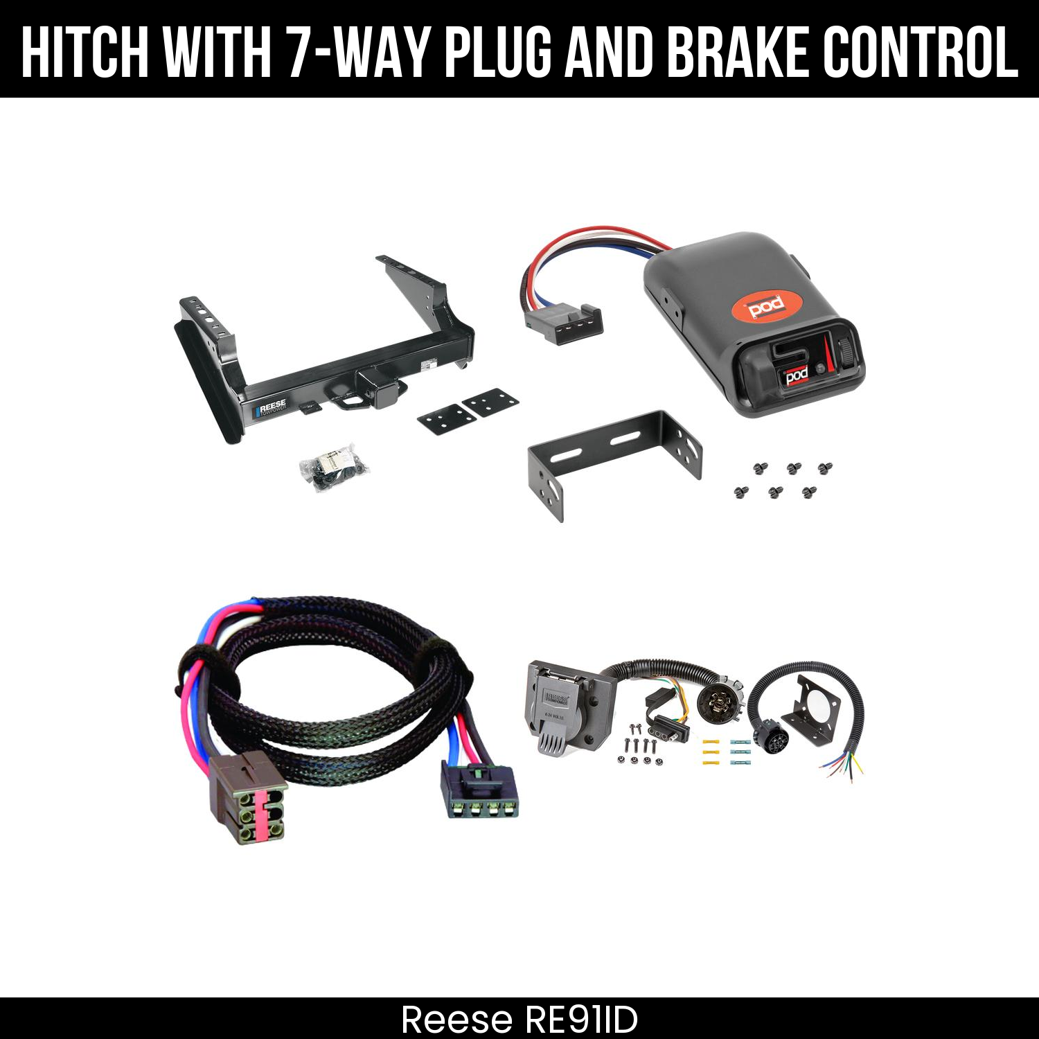 Trailer Hitch , 7-Way , Pro Series POD Brake Control