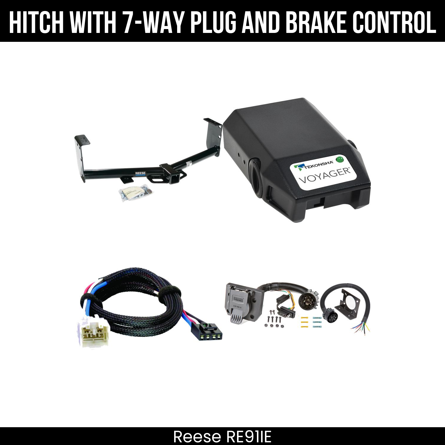 Trailer Hitch , 7-Way , Tekonsha Voyager Brake Control