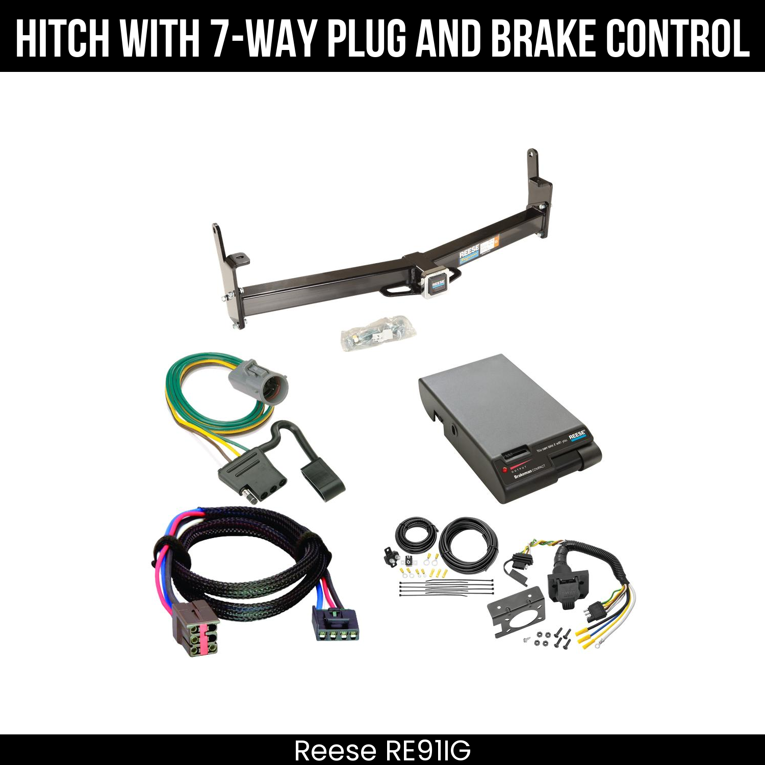 Trailer Hitch , 7-Way , Reese Brakeman Brake Control