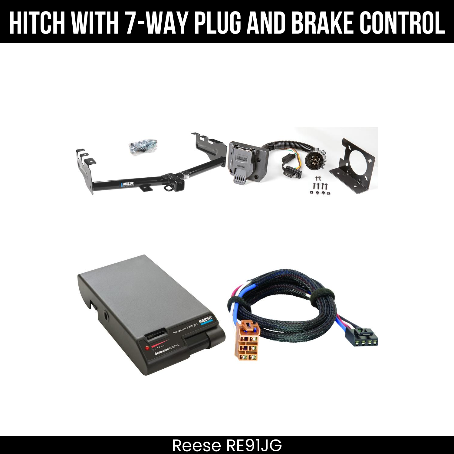 Trailer Hitch , 7-Way , Reese Brakeman Brake Control