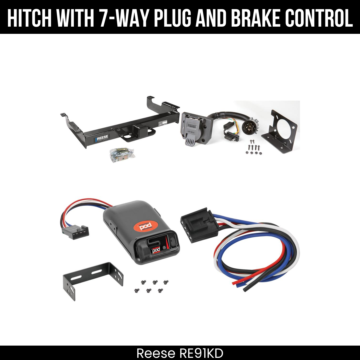 Trailer Hitch , 7-Way , Pro Series POD Brake Control