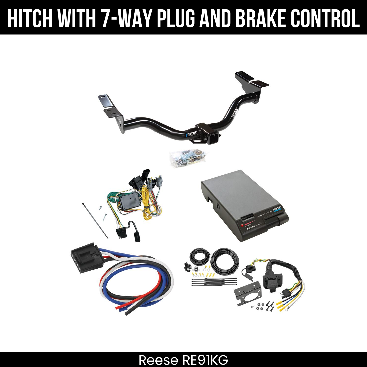 Trailer Hitch , 7-Way , Reese Brakeman Brake Control
