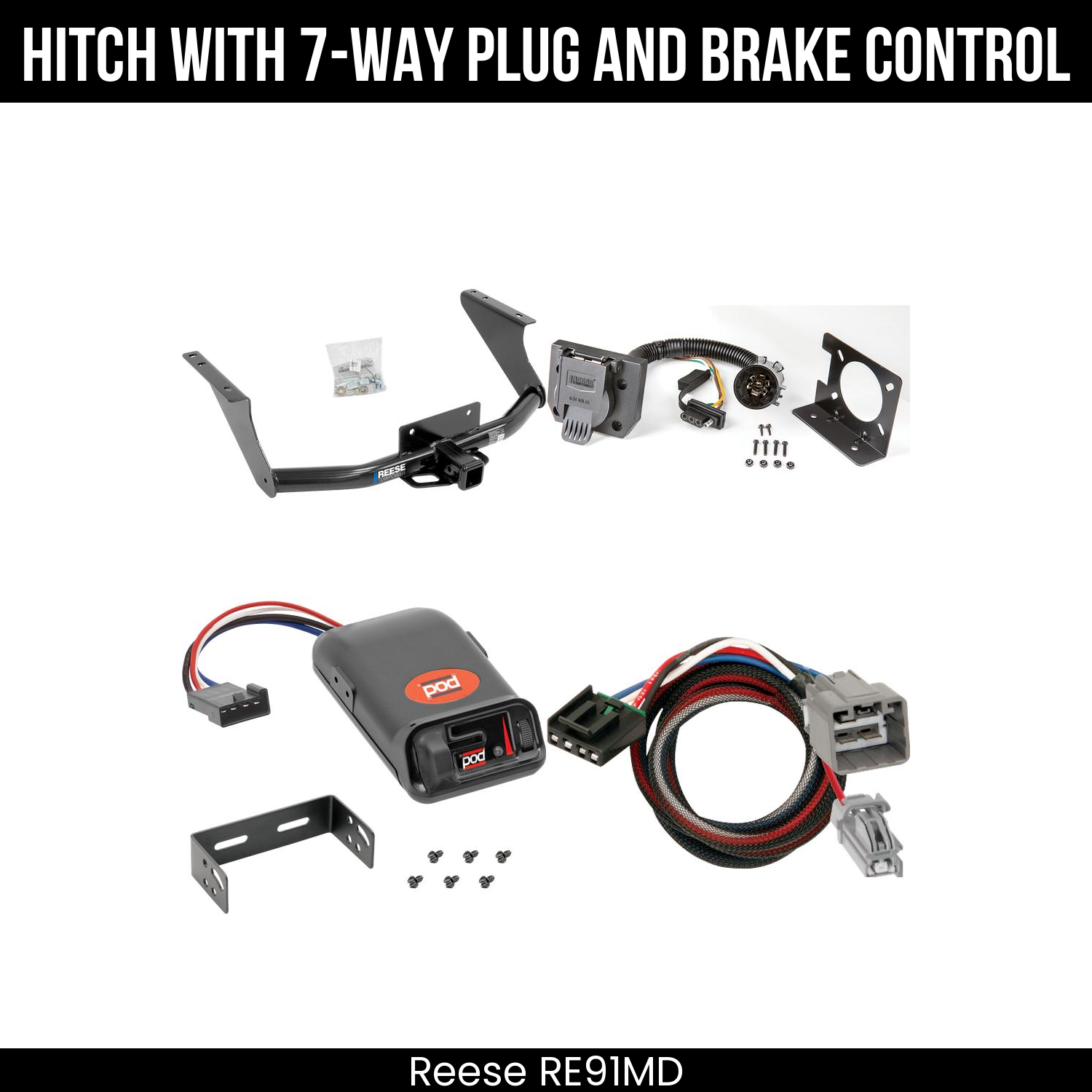 Trailer Hitch , 7-Way , Pro Series POD Brake Control