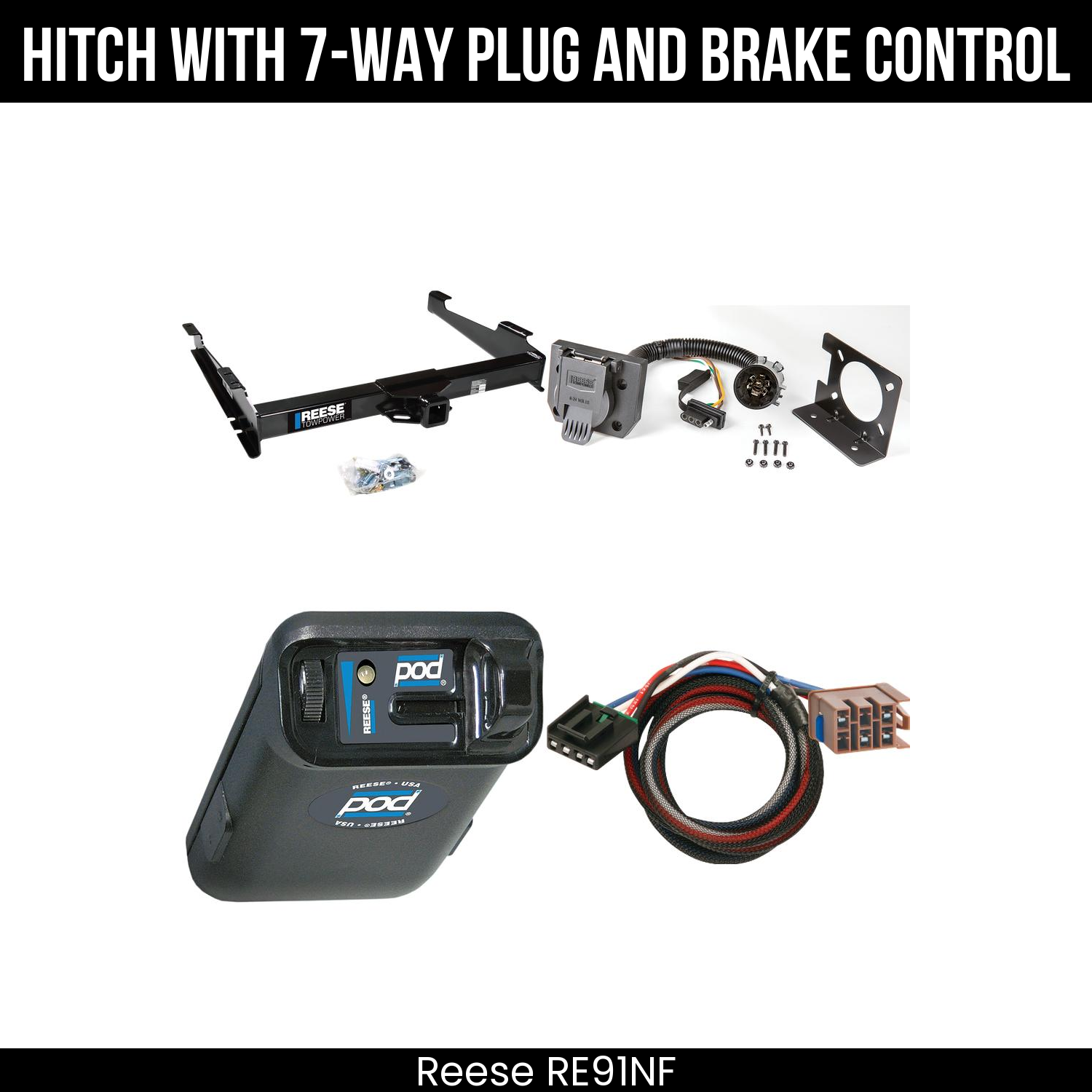 Trailer Hitch , 7-Way , Reese POD Brake Control
