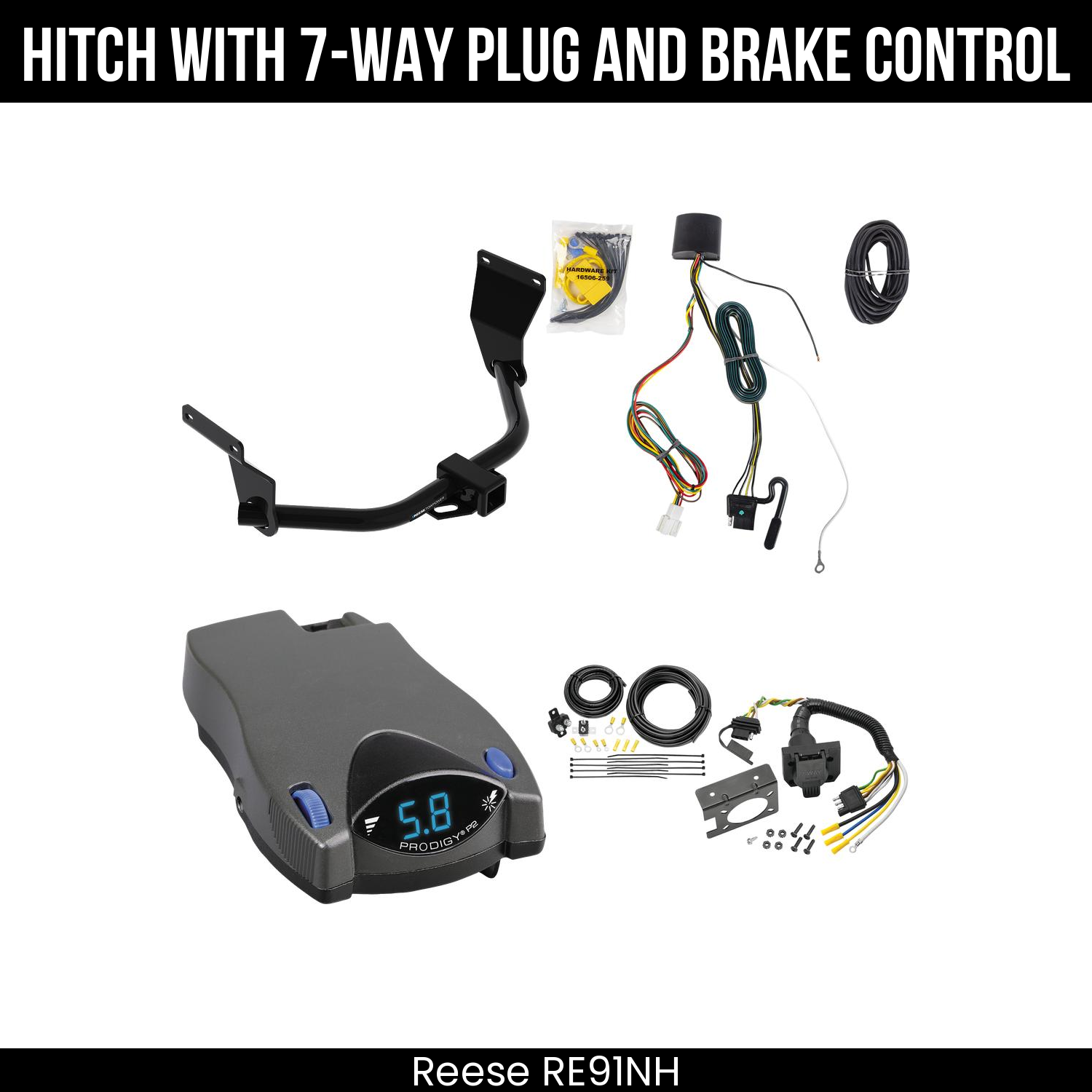 Trailer Hitch , 7-Way , Tekonsha Prodigy P2 Brake Control