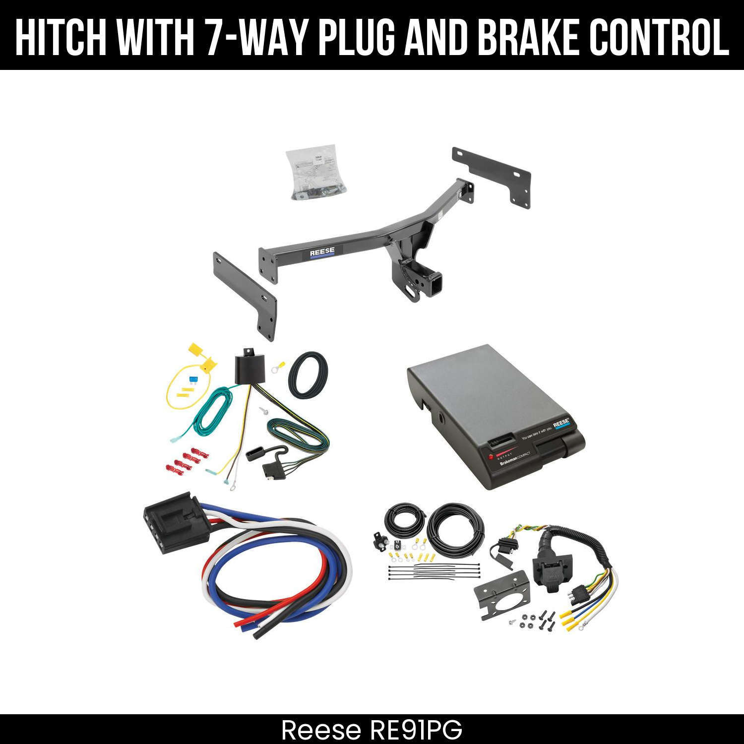 Trailer Hitch , 7-Way , Reese Brakeman Brake Control
