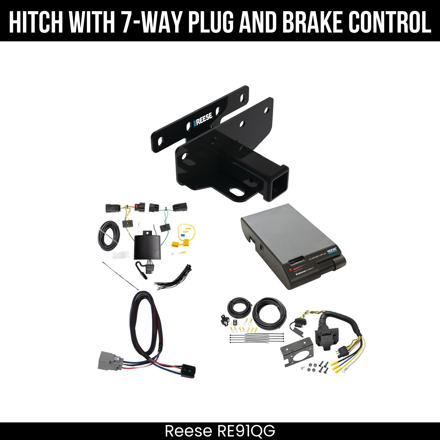 Trailer Hitch , 7-Way , Reese Brakeman Brake Control