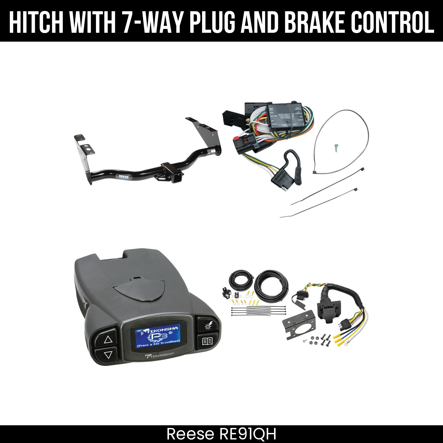Trailer Hitch , 7-Way , Tekonsha Prodigy P3 Brake Control