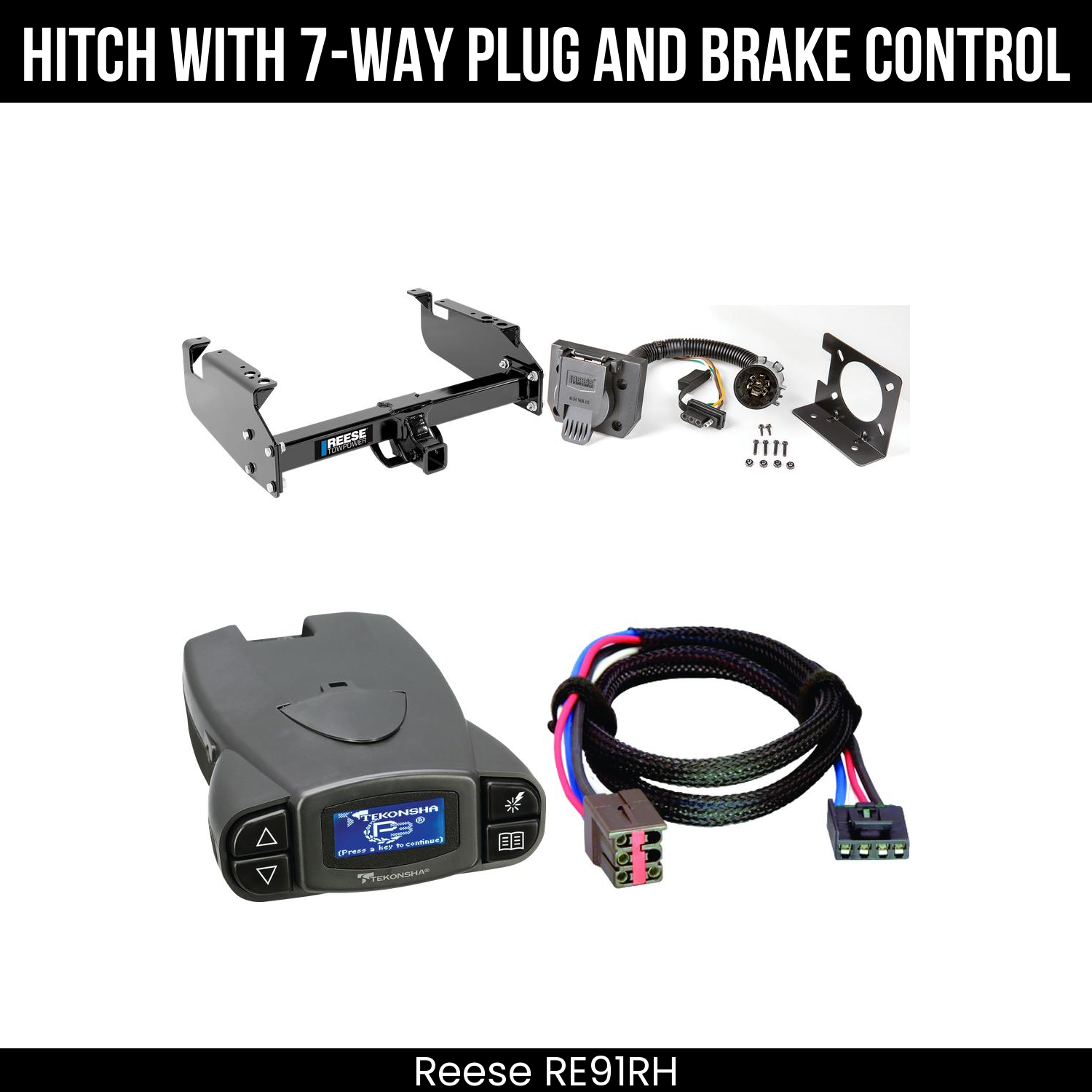 Trailer Hitch , 7-Way , Tekonsha Prodigy P3 Brake Control