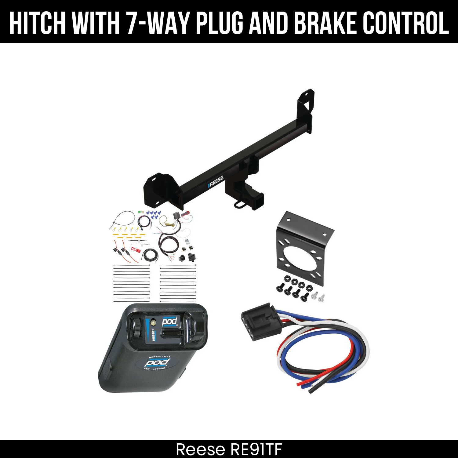 Trailer Hitch , 7-Way , Reese POD Brake Control