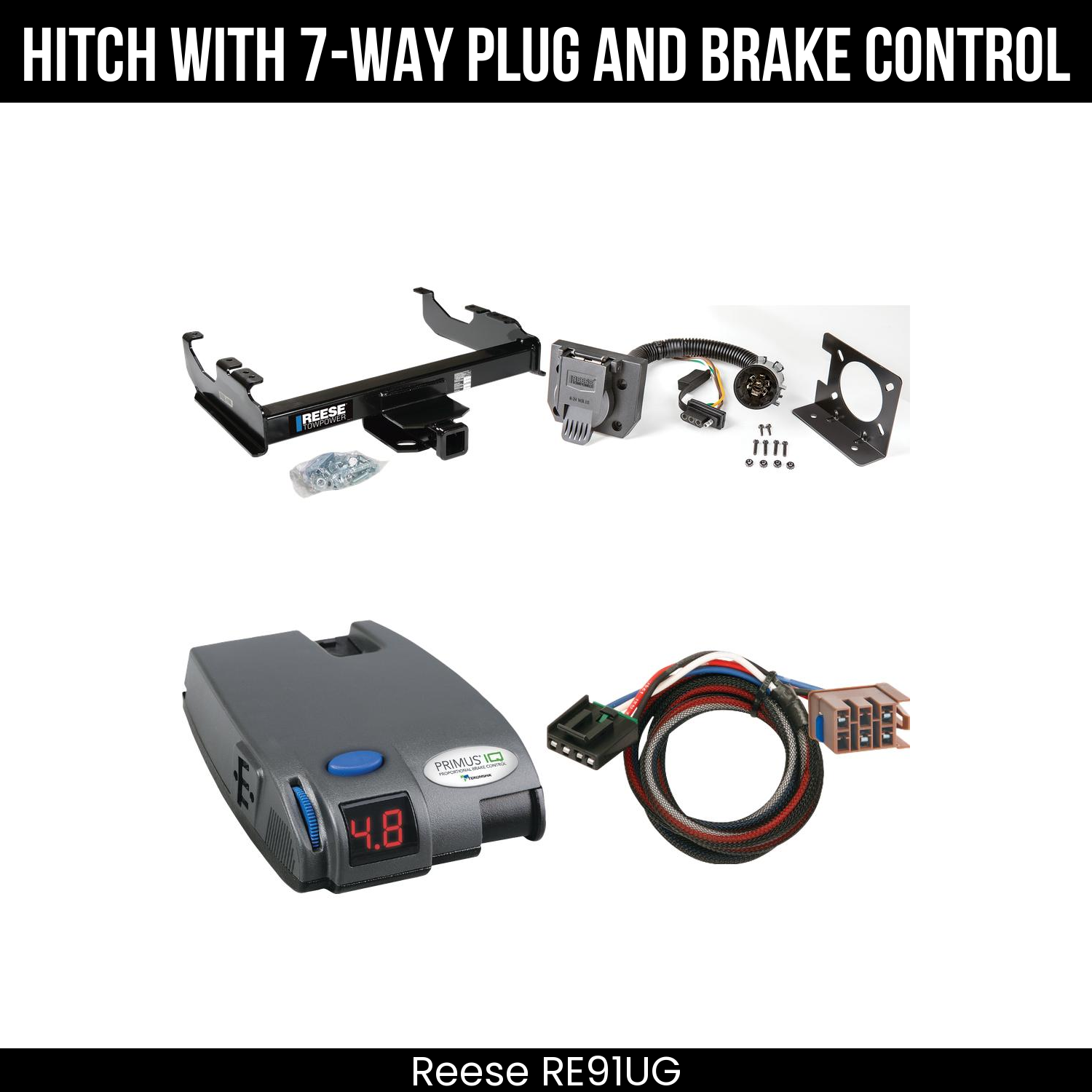 Trailer Hitch , 7-Way , Tekonsha Primus IQ Brake Control