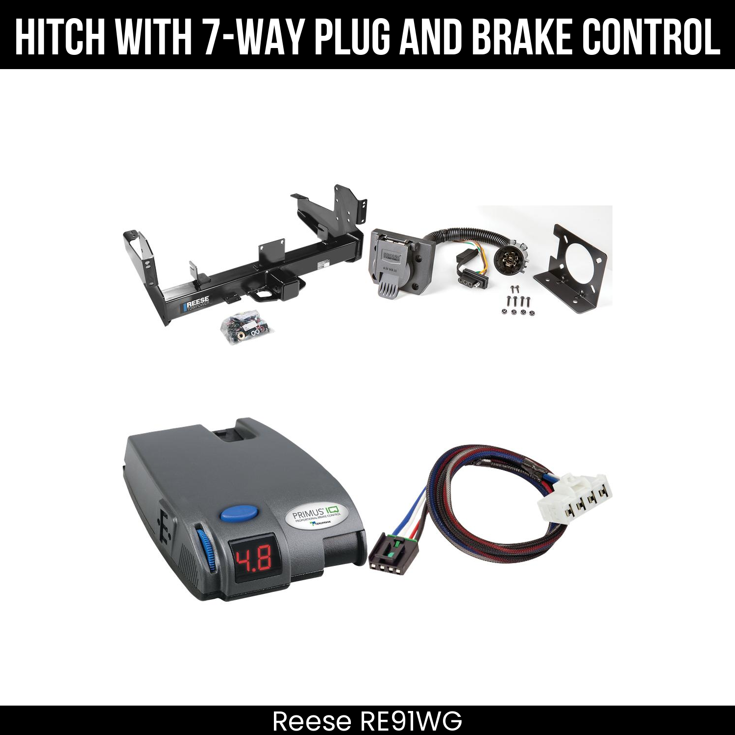 Trailer Hitch , 7-Way , Tekonsha Primus IQ Brake Control