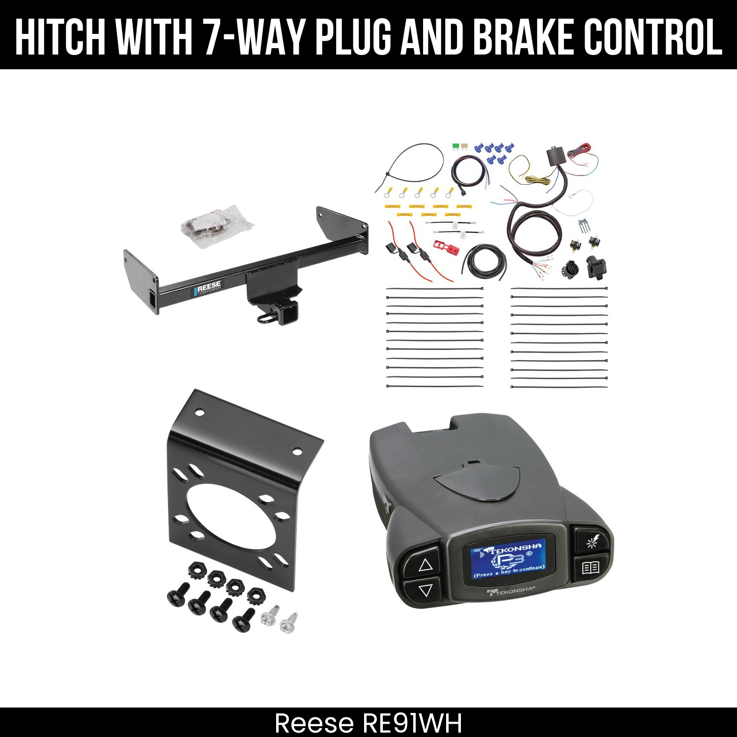 Trailer Hitch , 7-Way , Tekonsha Prodigy P3 Brake Control