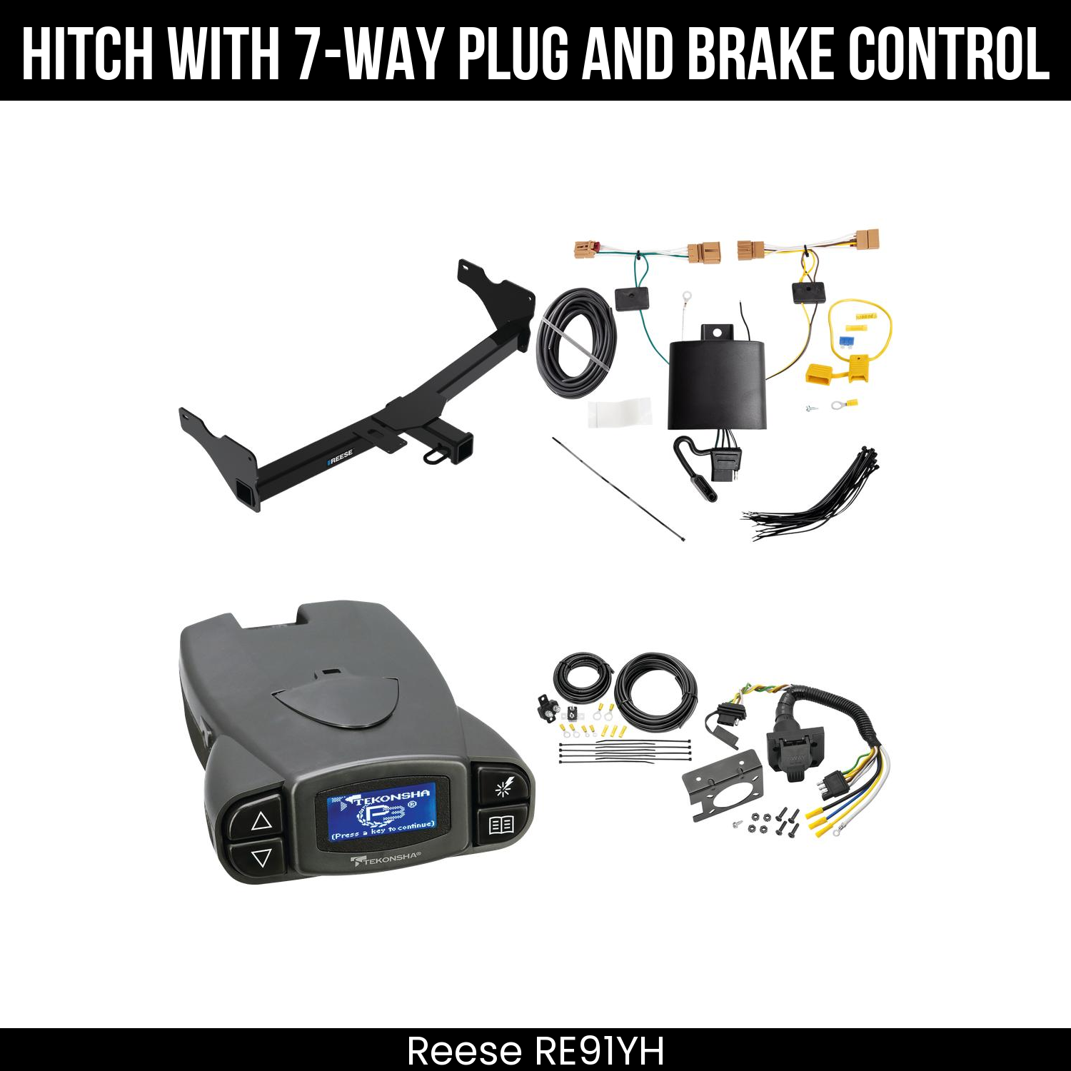 Trailer Hitch , 7-Way , Tekonsha Prodigy P3 Brake Control