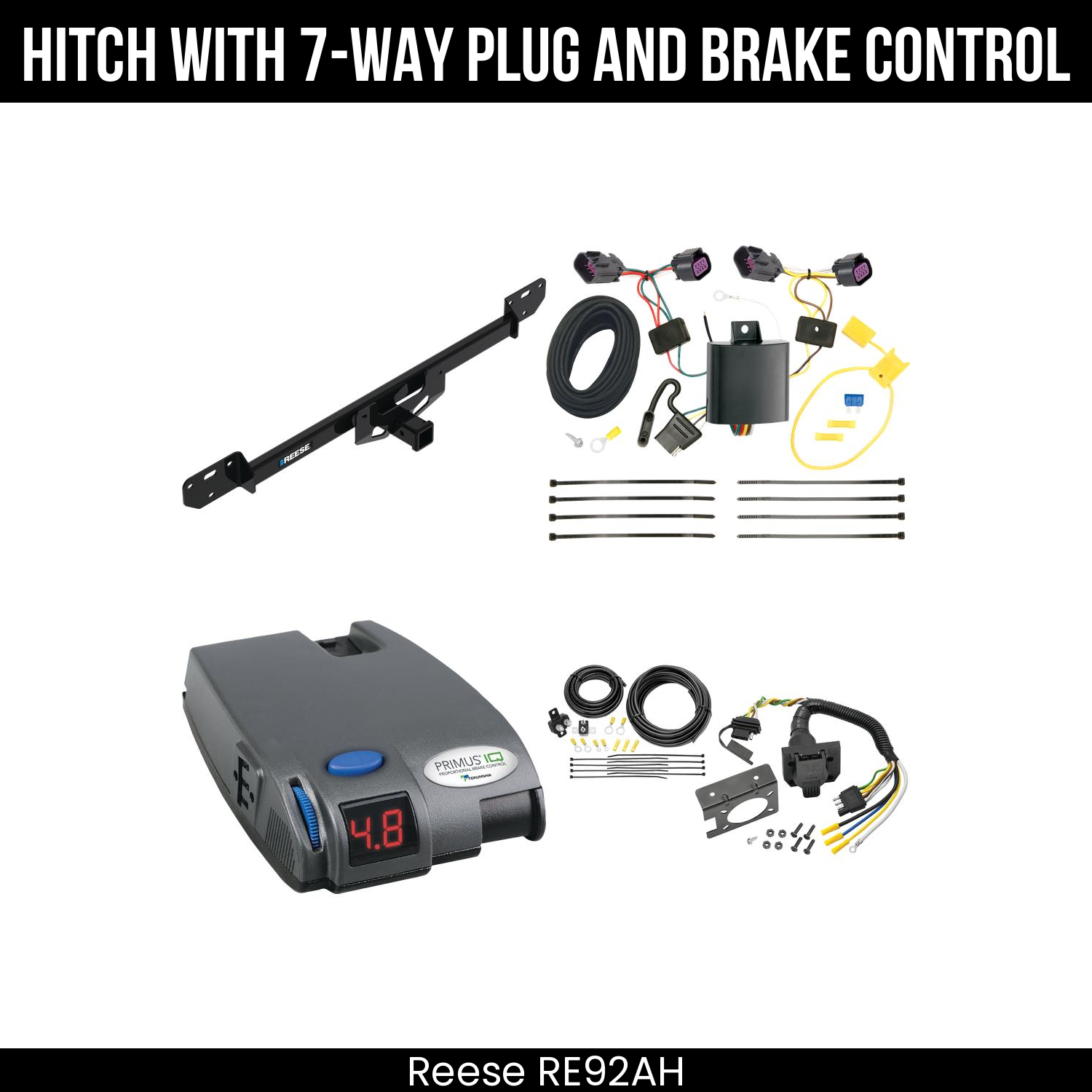 Trailer Hitch , 7-Way , Tekonsha Primus IQ Brake Control