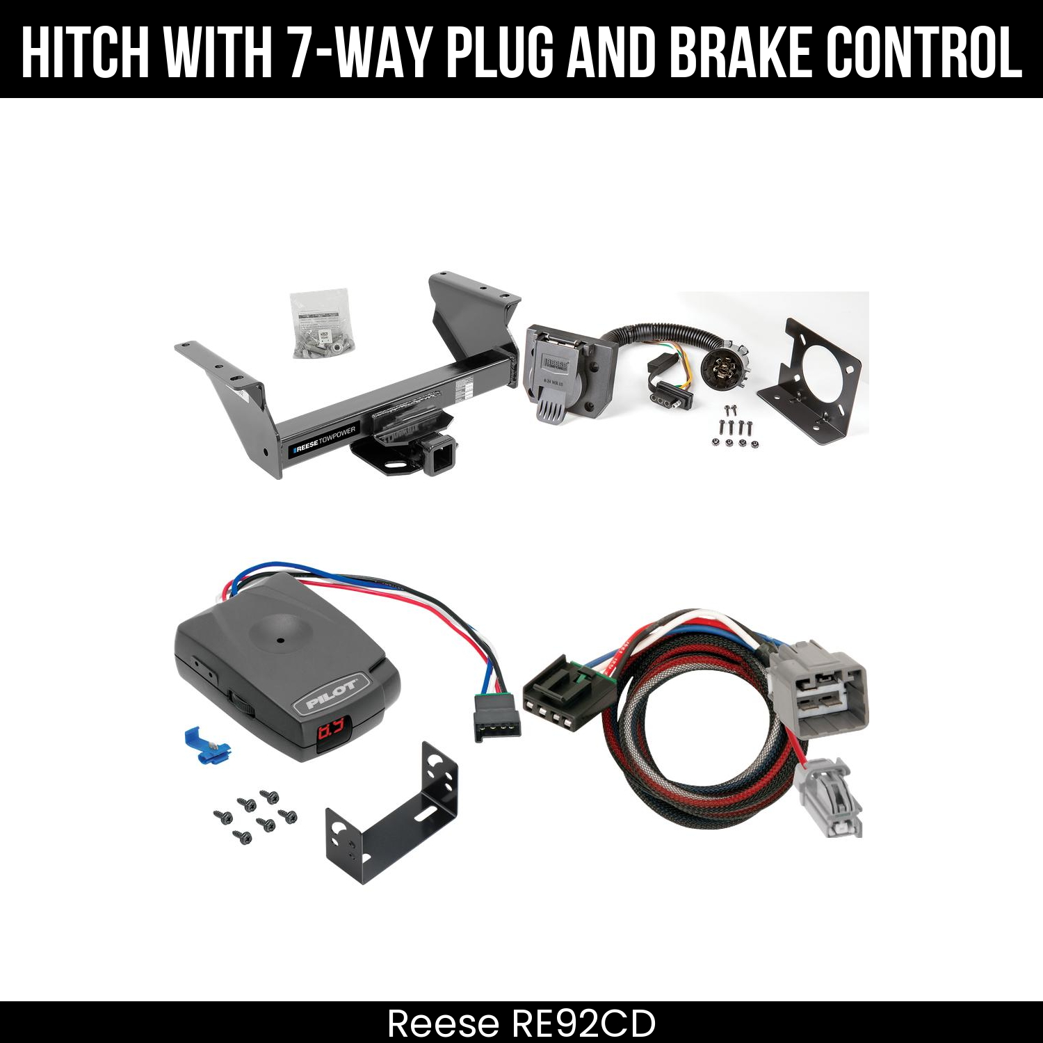 Trailer Hitch , 7-Way , Pro Series Pilot Brake Control