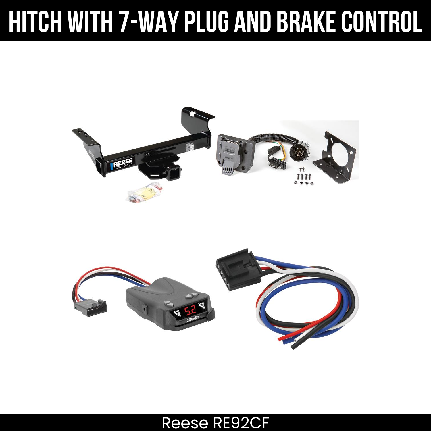 Trailer Hitch , 7-Way , Draw-Tite Activator IV Brake Control