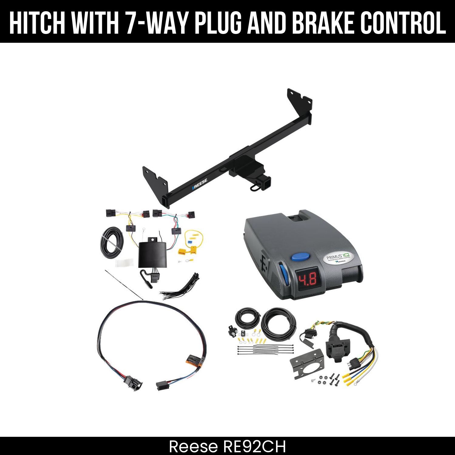 Trailer Hitch , 7-Way , Tekonsha Primus IQ Brake Control
