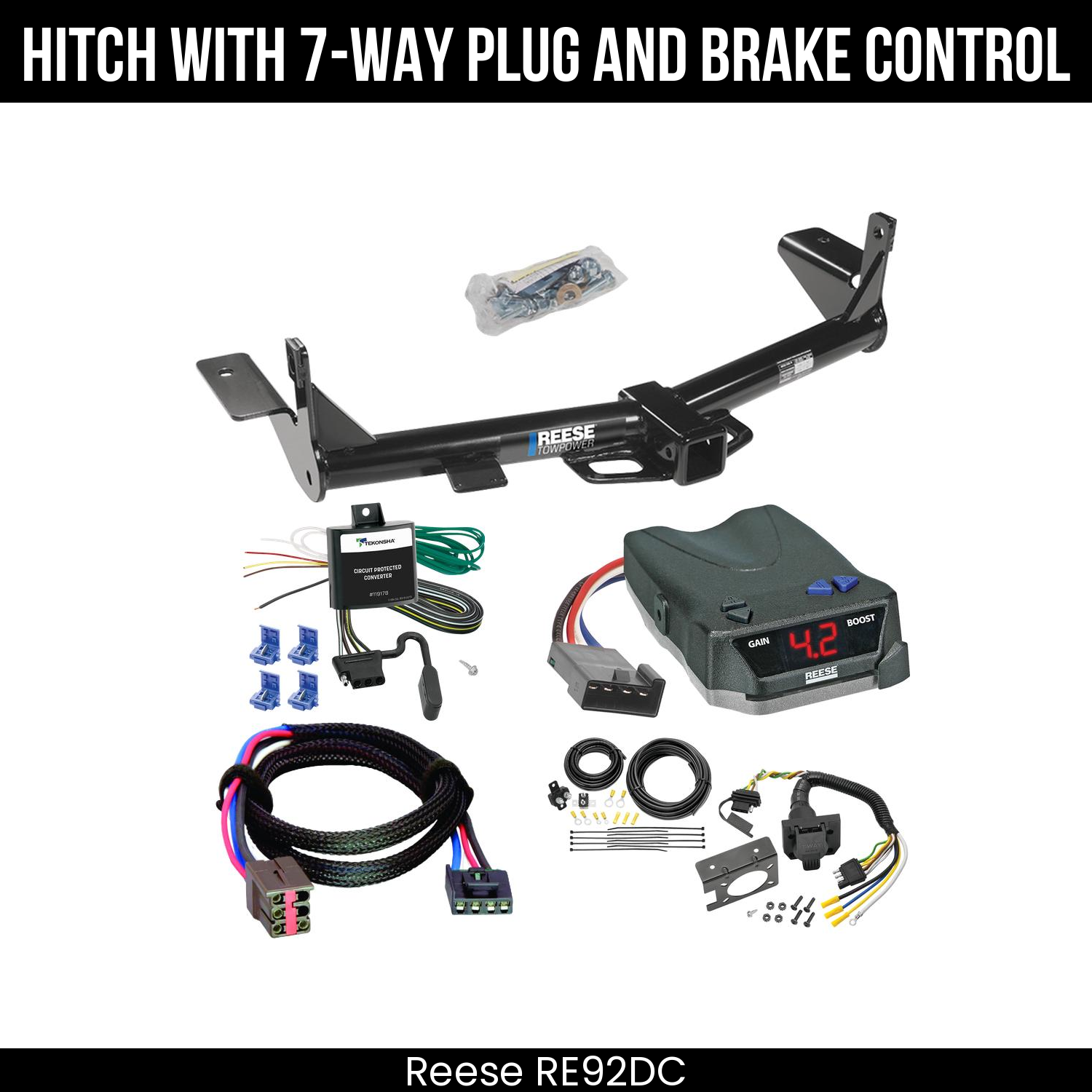 Trailer Hitch , 7-Way , Reese Brake EVN Control