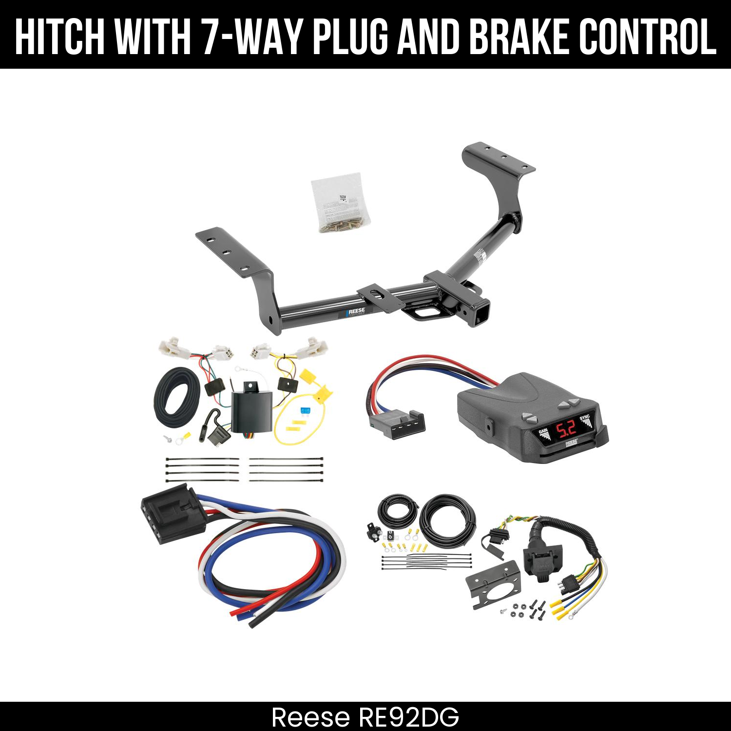 Trailer Hitch , 7-Way , Reese Brakeman IV Brake Control