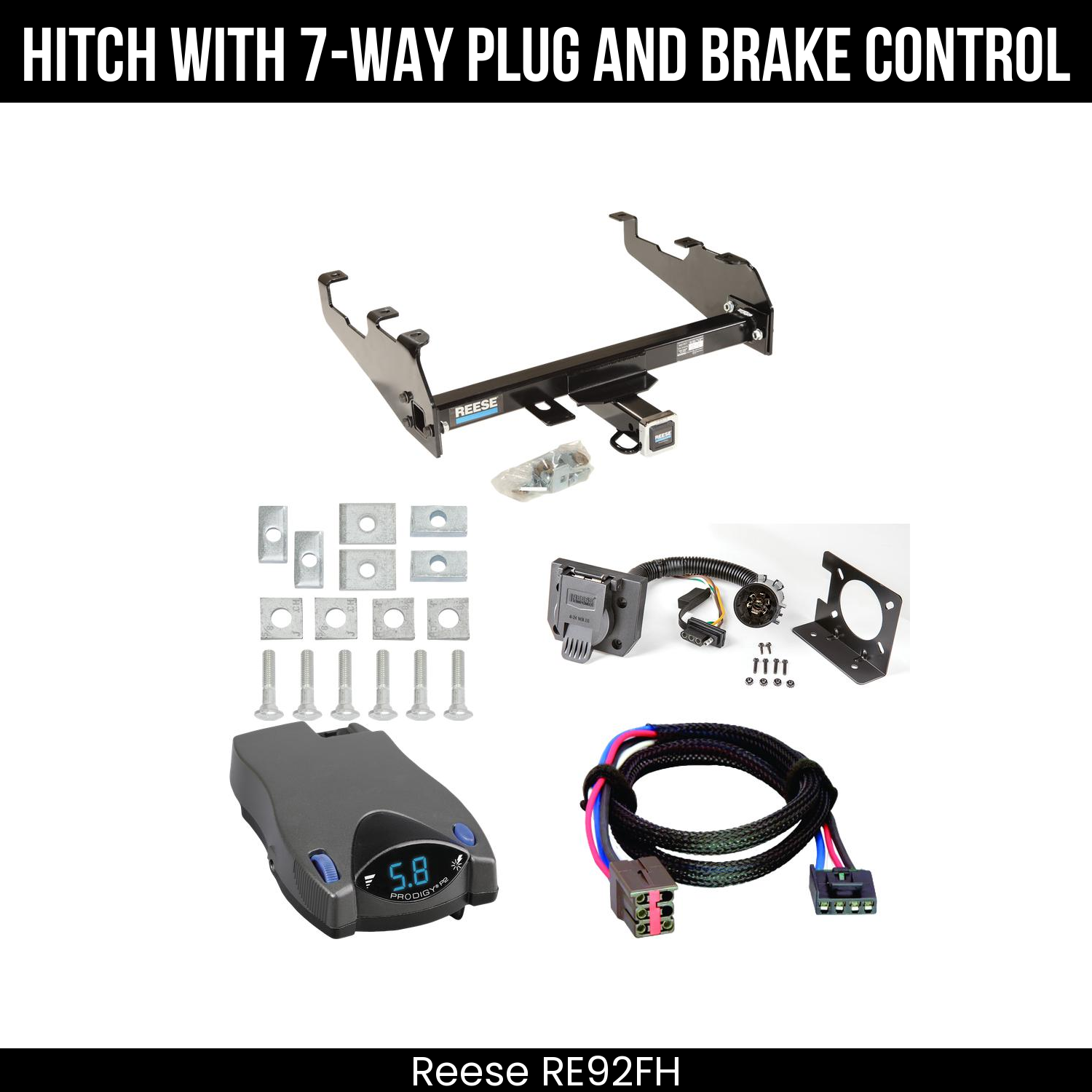 Trailer Hitch , 7-Way , Tekonsha Prodigy P2 Brake Control