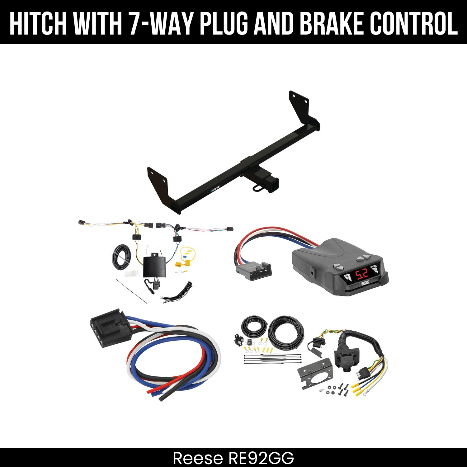 Trailer Hitch , 7-Way , Reese Brakeman IV Brake Control