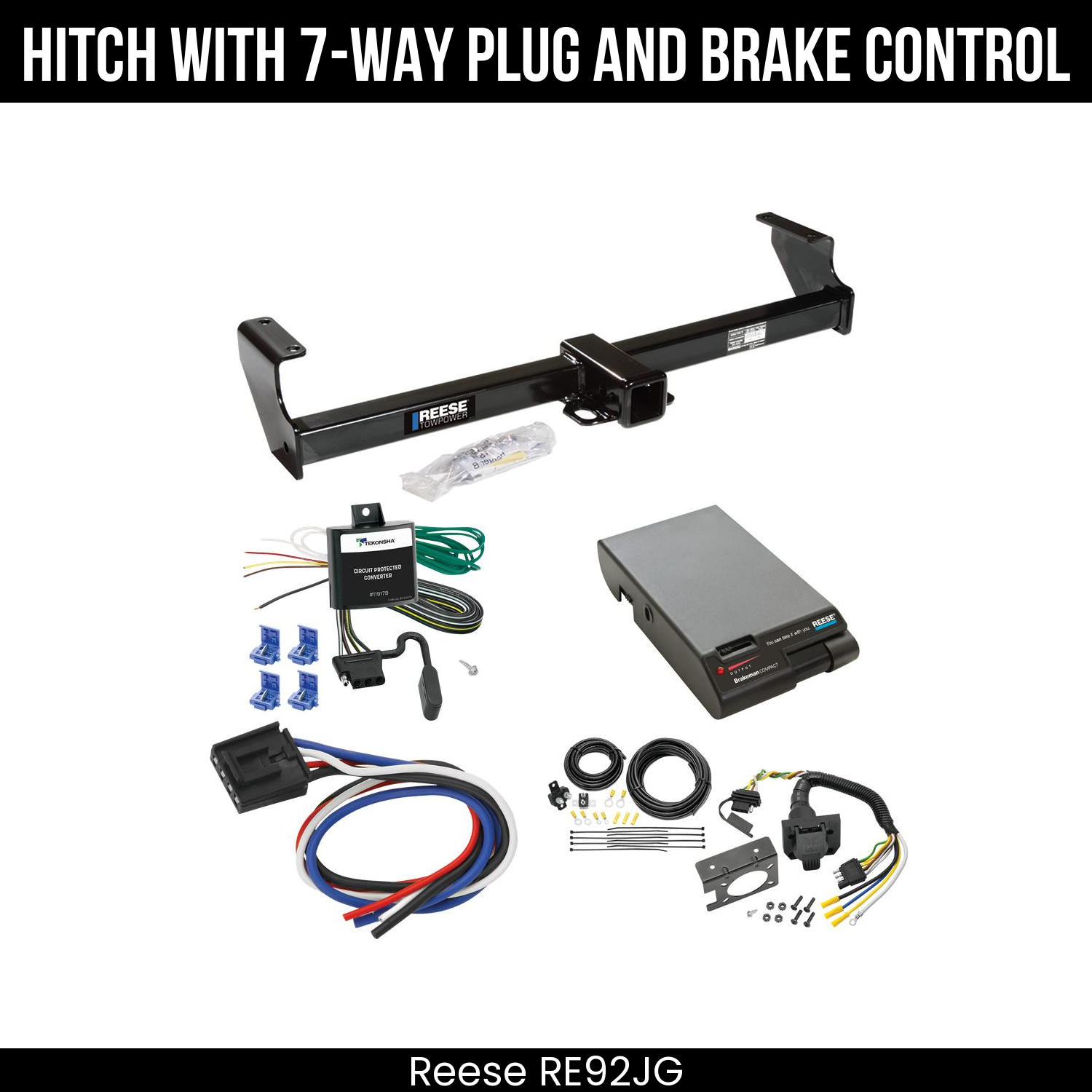 Trailer Hitch , 7-Way , Reese Brakeman Brake Control