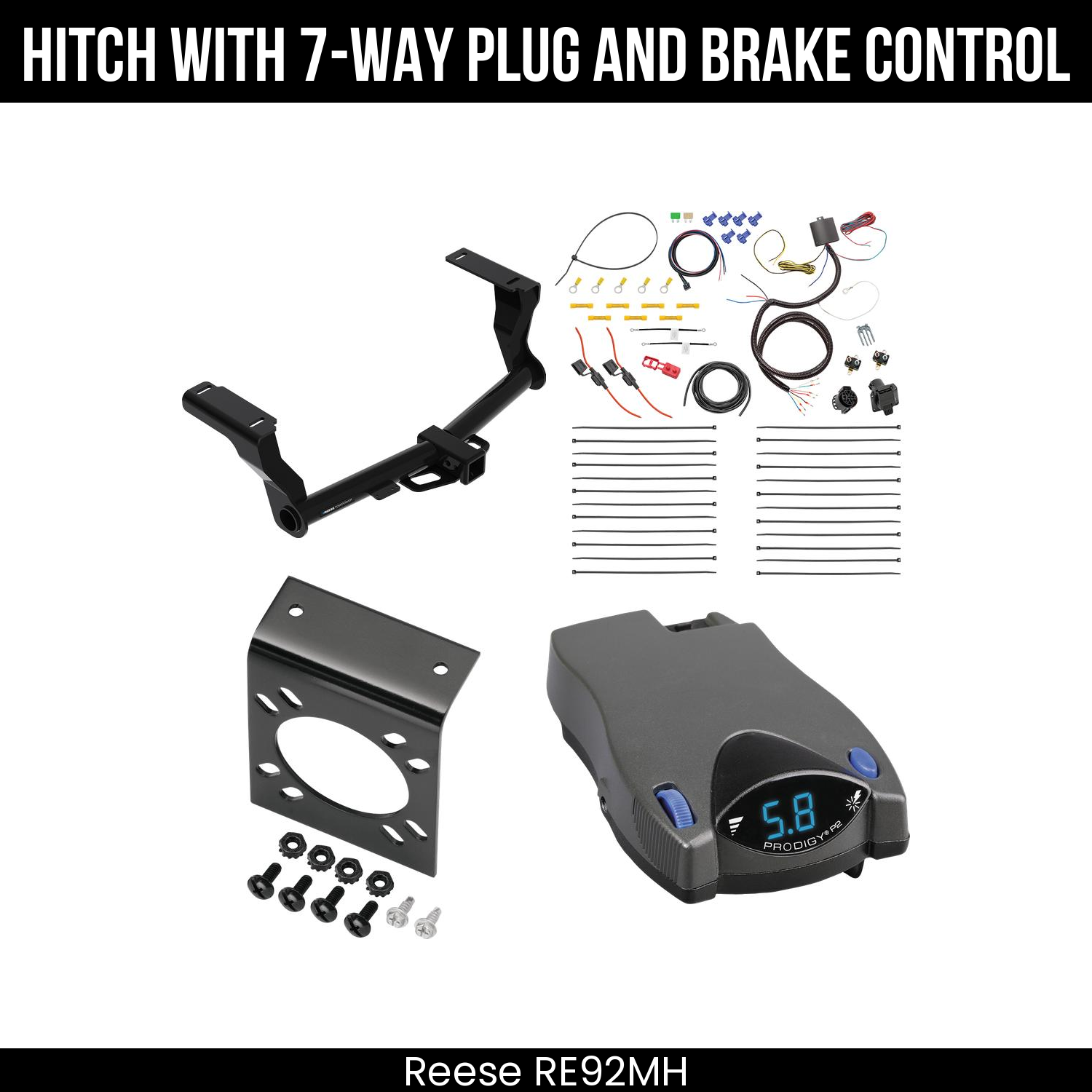 Trailer Hitch , 7-Way , Tekonsha Prodigy P2 Brake Control