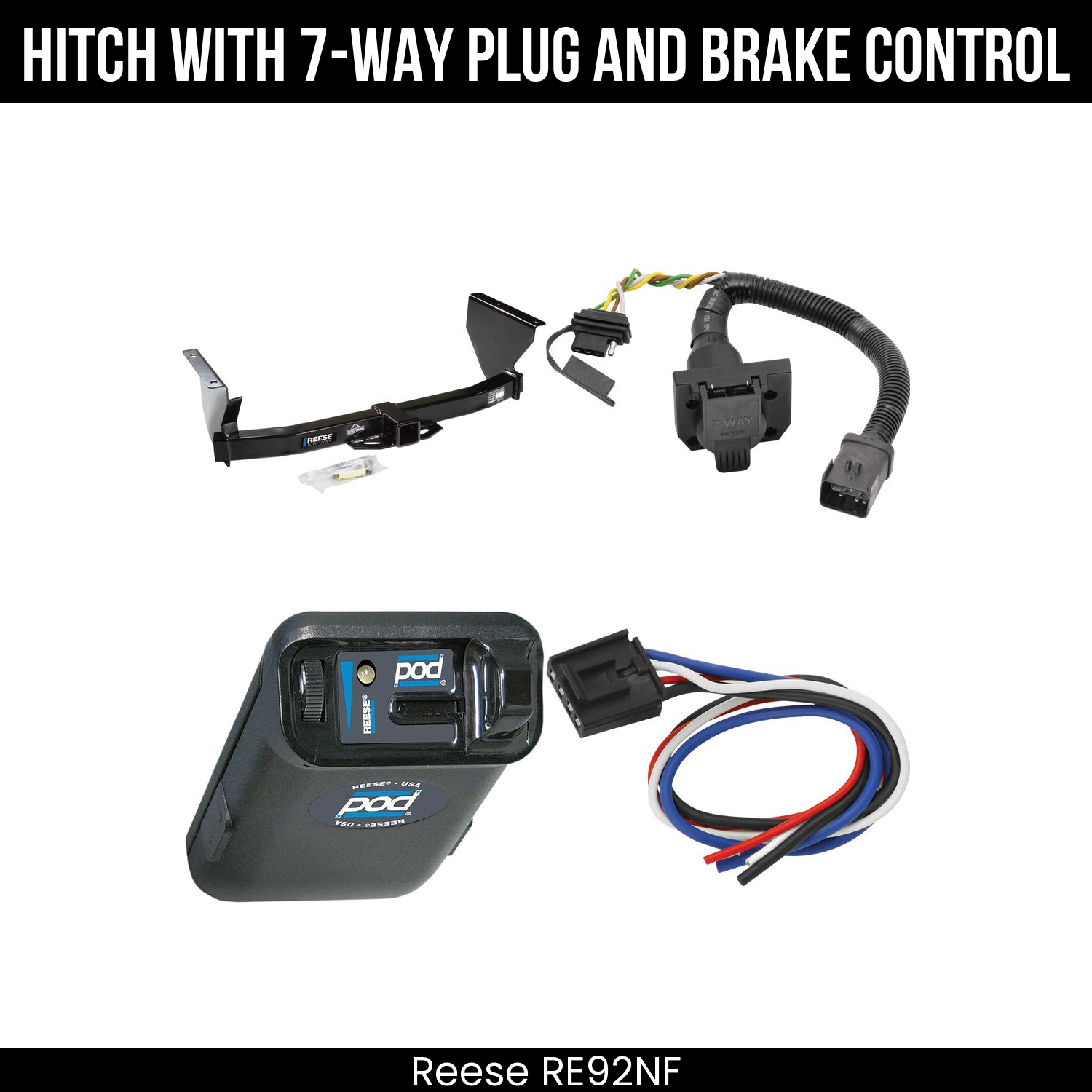 Trailer Hitch , 7-Way , Reese POD Brake Control