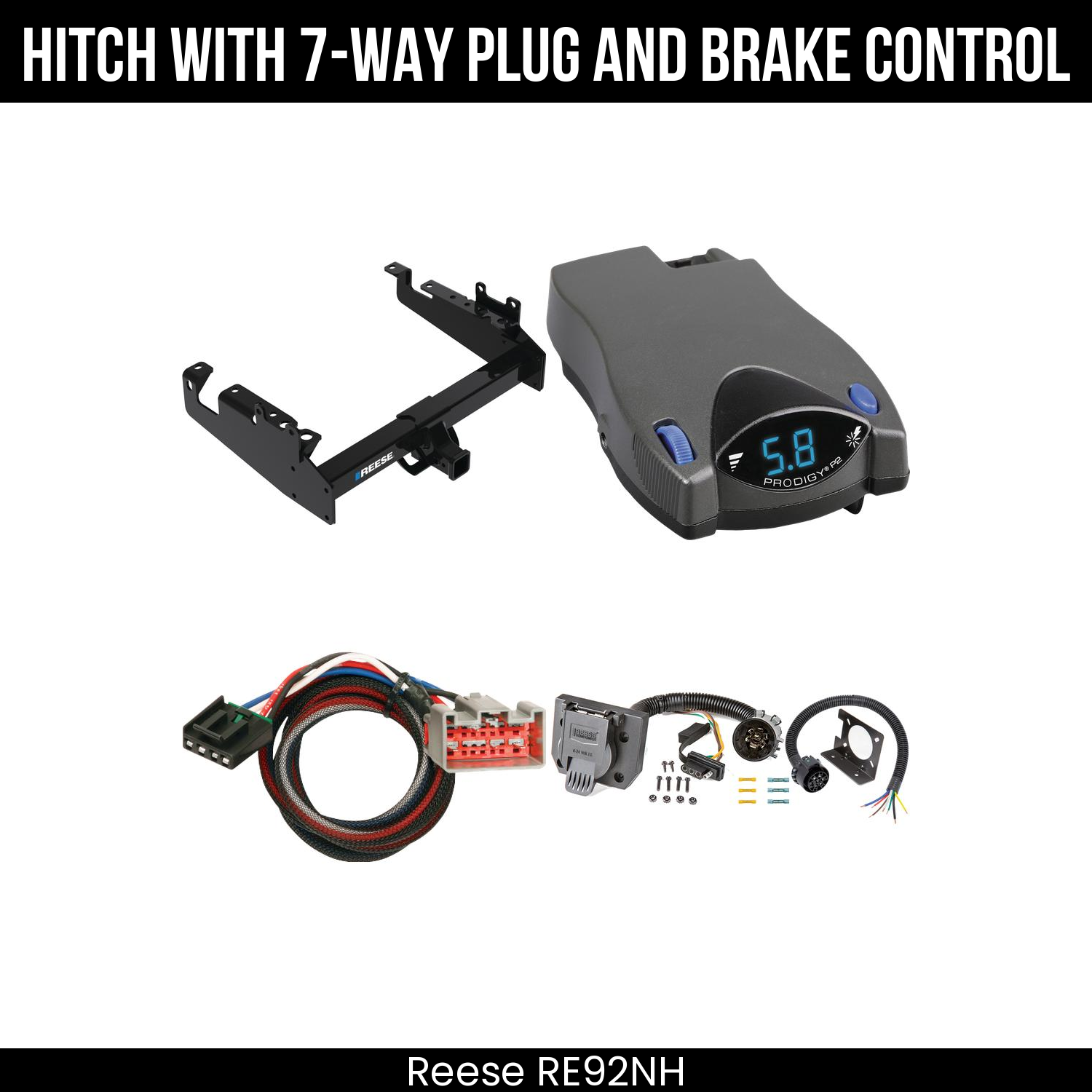 Trailer Hitch , 7-Way , Tekonsha Prodigy P2 Brake Control