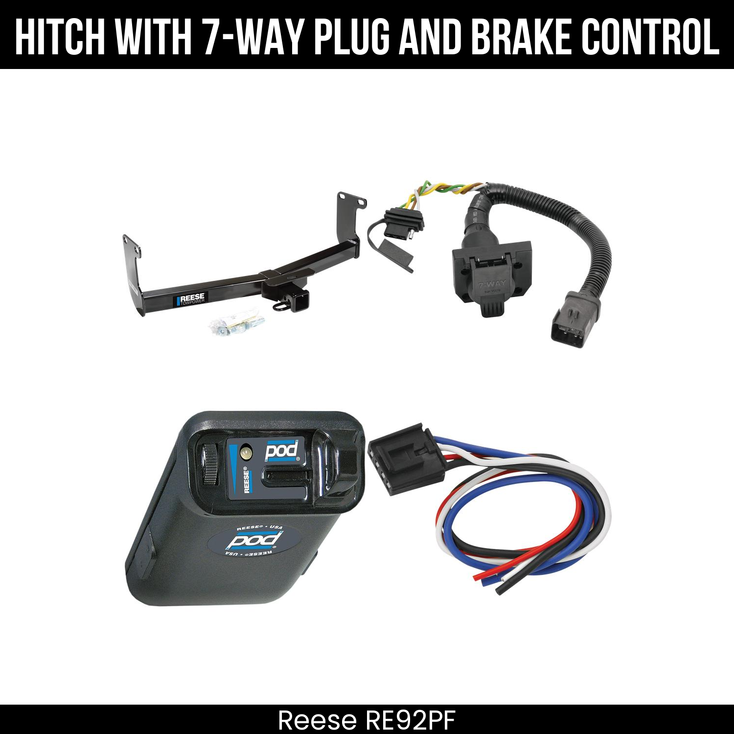 Trailer Hitch , 7-Way , Reese POD Brake Control