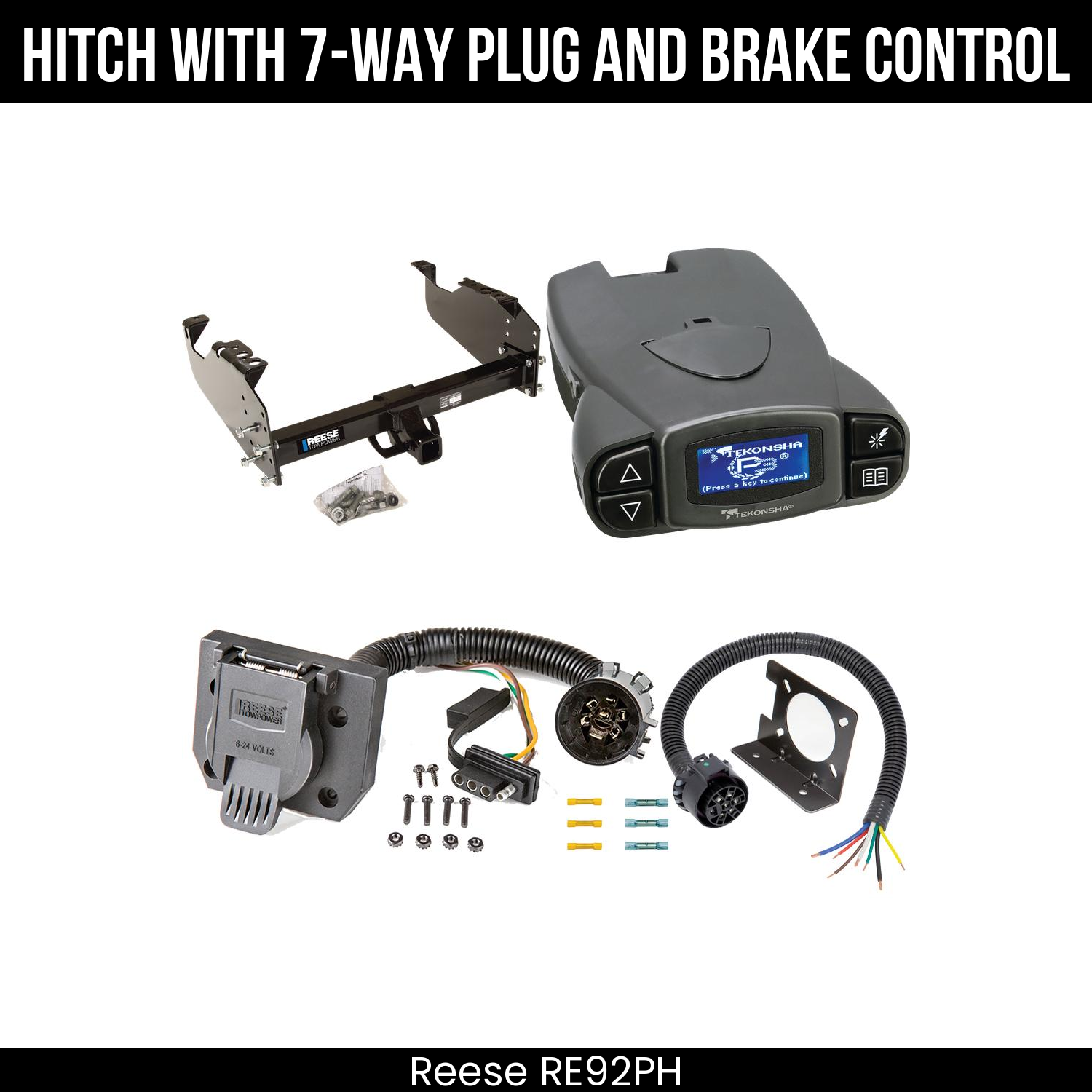 Trailer Hitch , 7-Way , Tekonsha Prodigy P3 Brake Control