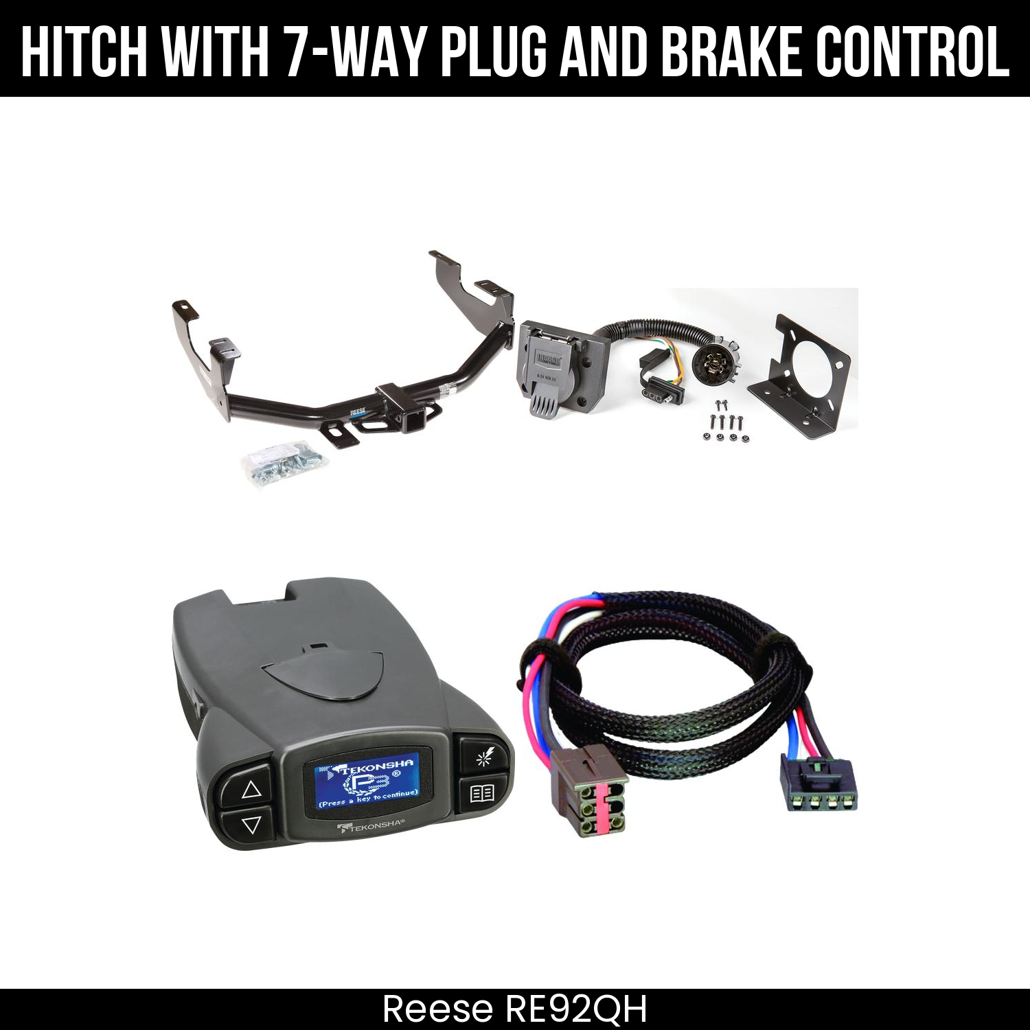 Trailer Hitch , 7-Way , Tekonsha Prodigy P3 Brake Control