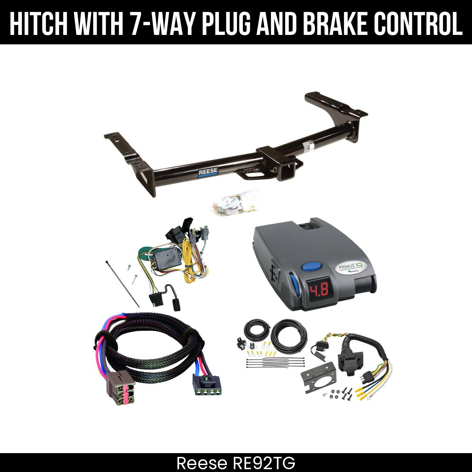 Trailer Hitch , 7-Way , Tekonsha Primus IQ Brake Control
