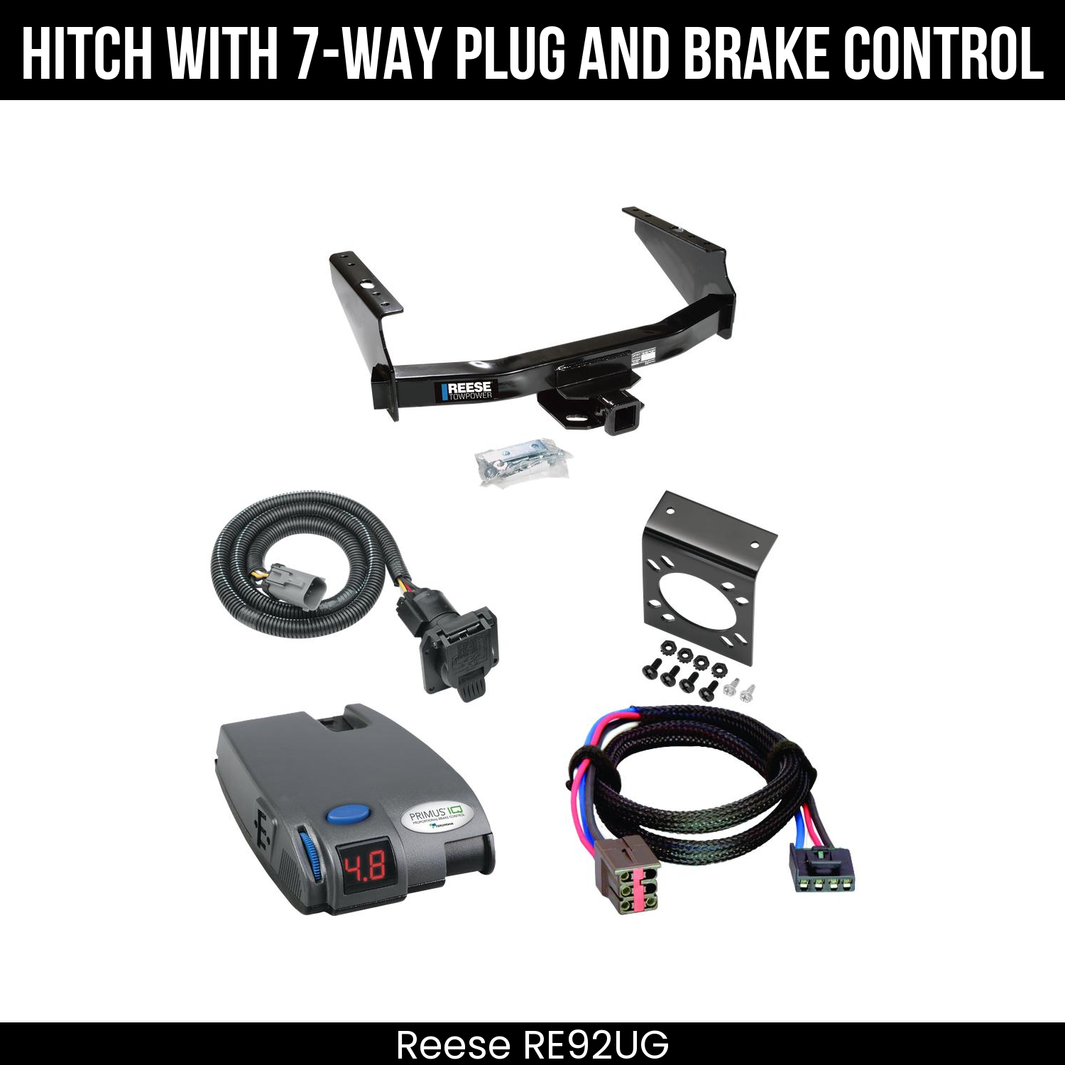 Trailer Hitch , 7-Way , Tekonsha Primus IQ Brake Control