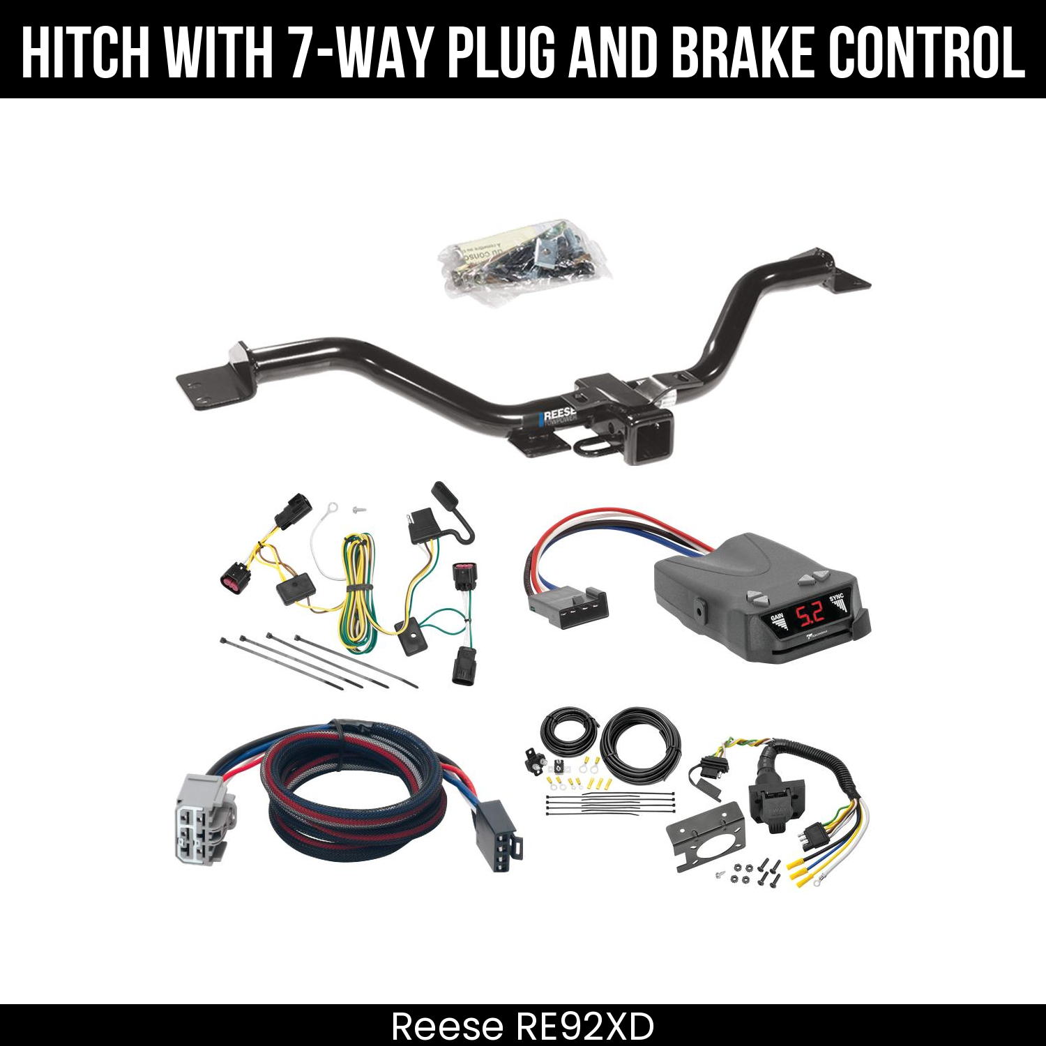 Trailer Hitch , 7-Way , Tekonsha Brakeman IV Brake Control