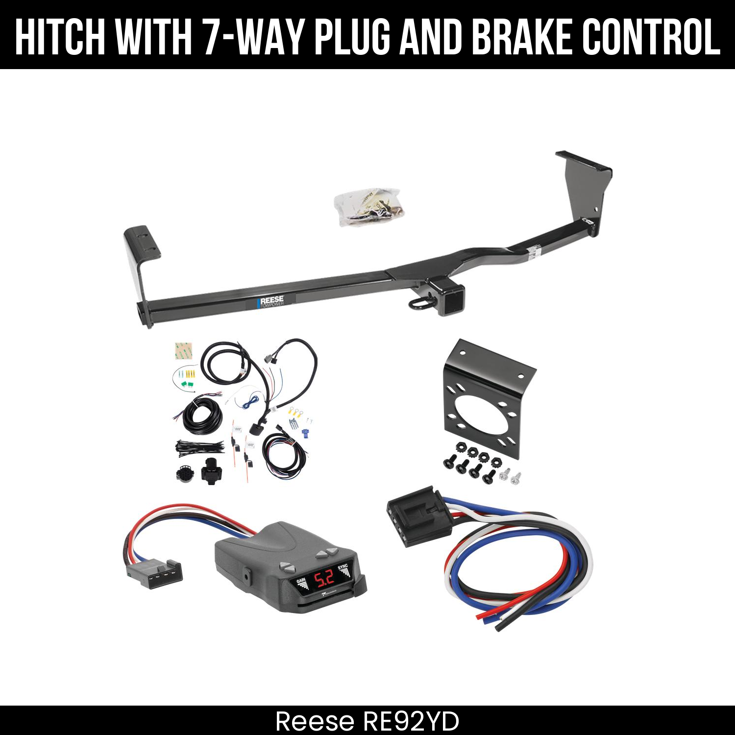 Trailer Hitch , 7-Way , Tekonsha Brakeman IV Brake Control