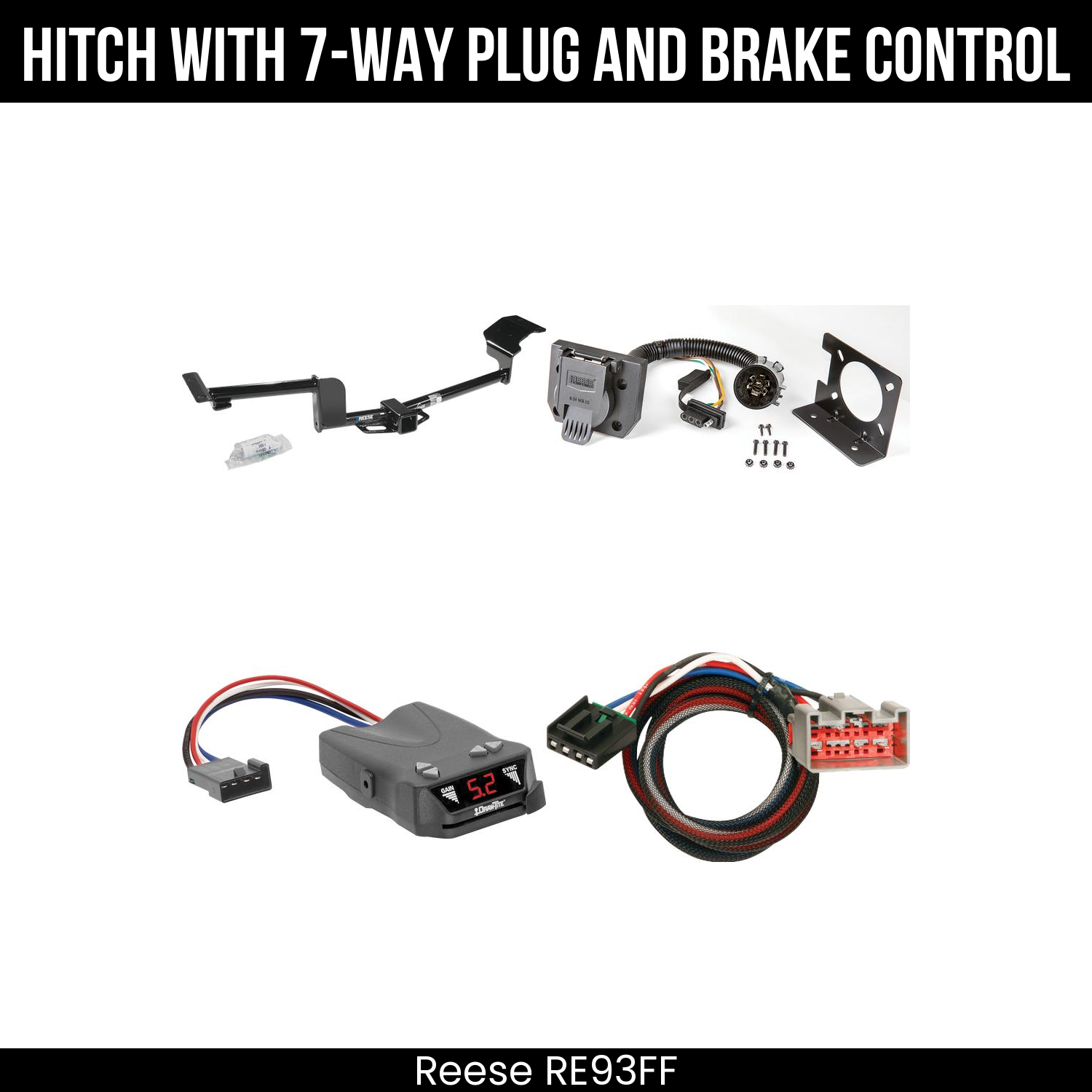 Trailer Hitch , 7-Way , Draw-Tite Activator IV Brake Control