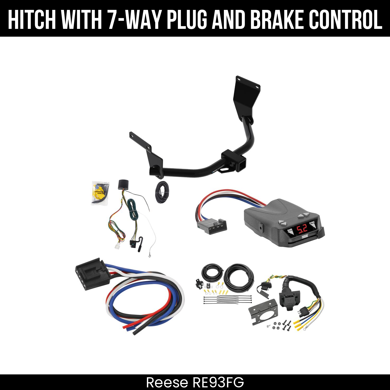 Trailer Hitch , 7-Way , Reese Brakeman IV Brake Control