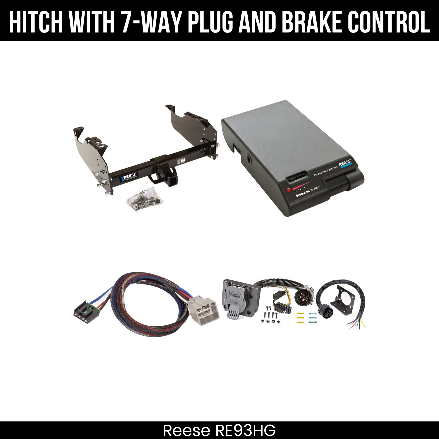 Trailer Hitch , 7-Way , Reese Brakeman Brake Control