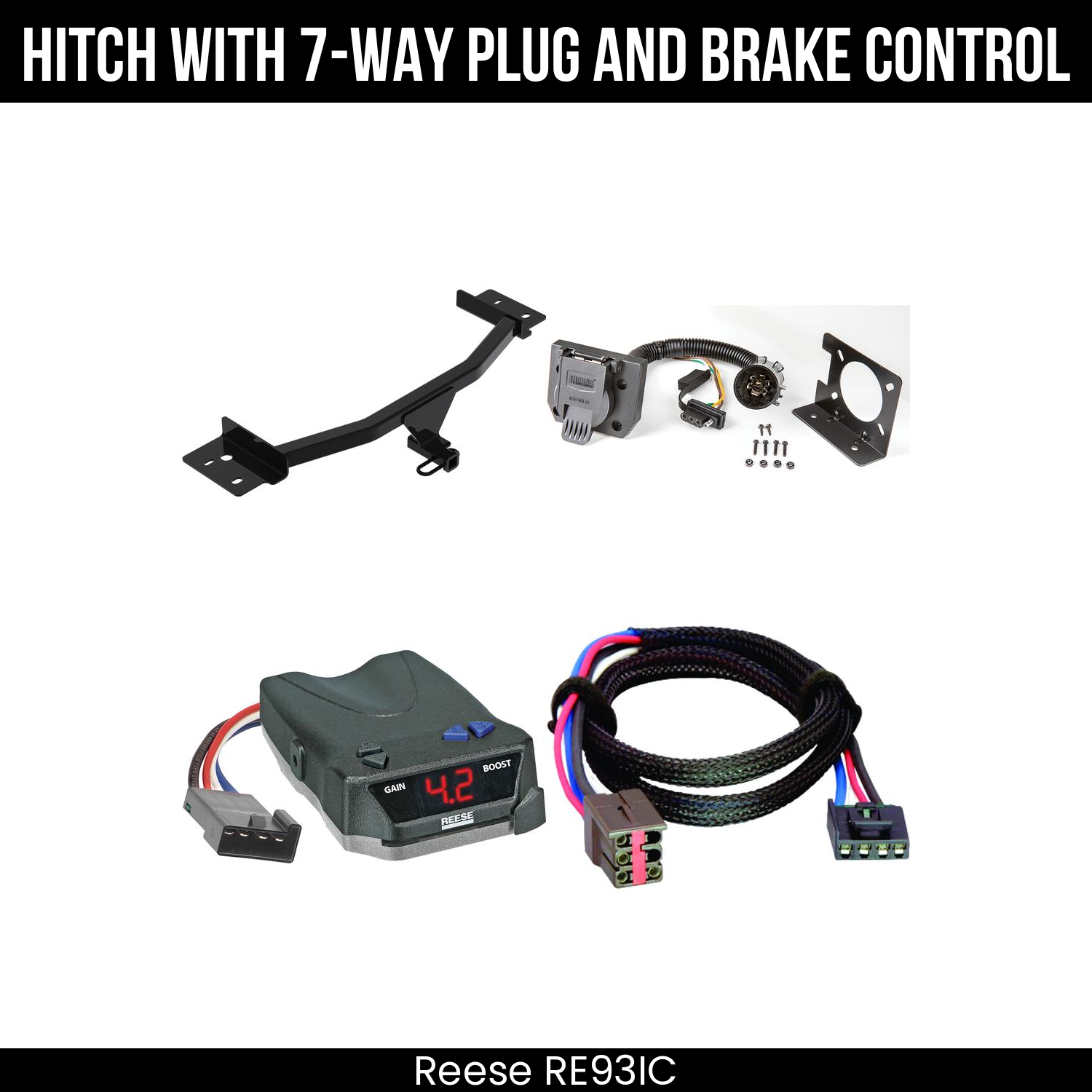 Trailer Hitch , 7-Way , Reese Brake EVN Control