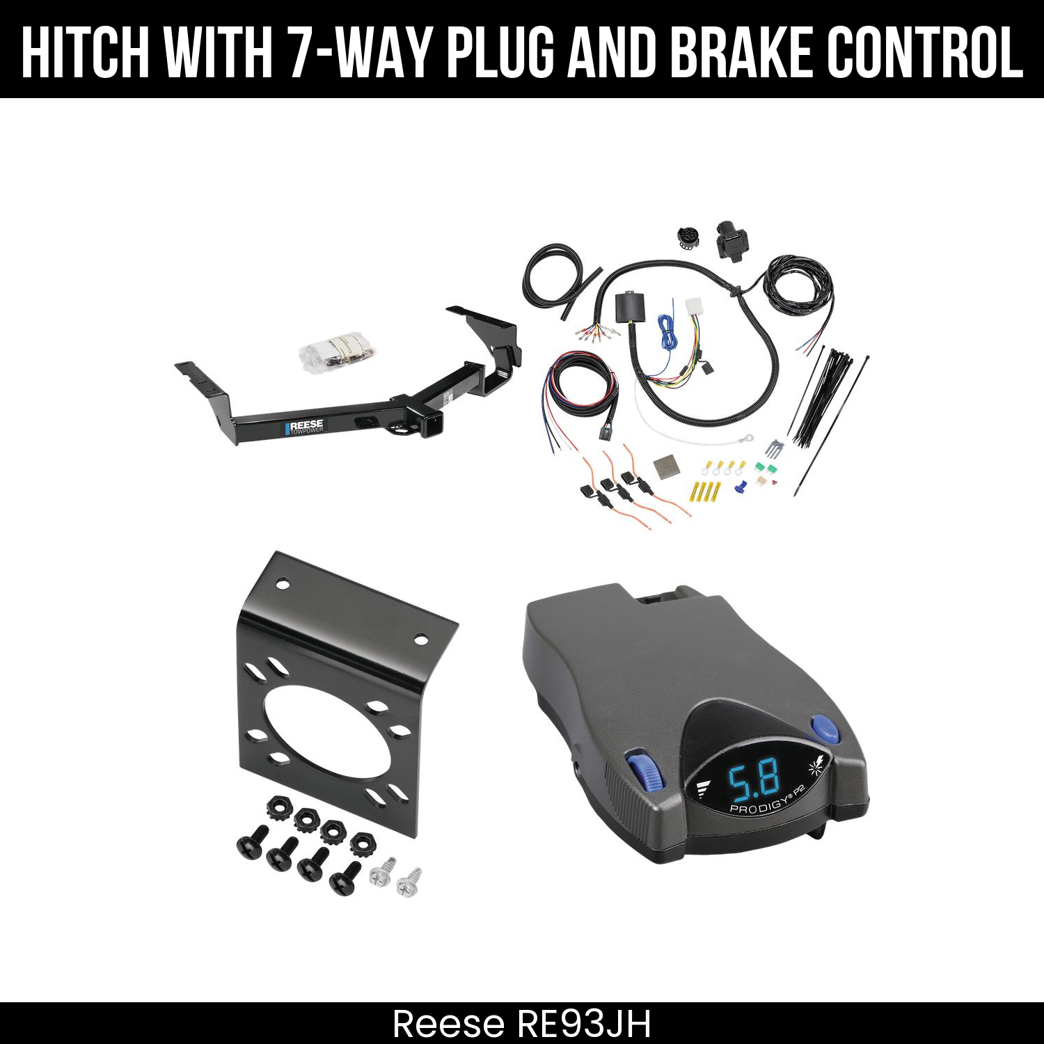 Trailer Hitch , 7-Way , Tekonsha Prodigy P2 Brake Control