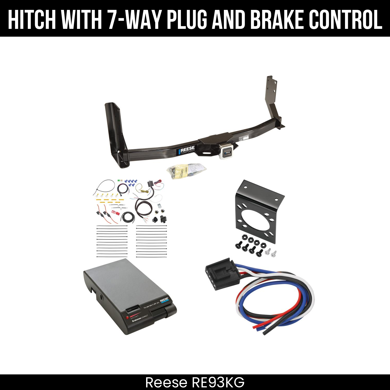Trailer Hitch , 7-Way , Reese Brakeman Brake Control