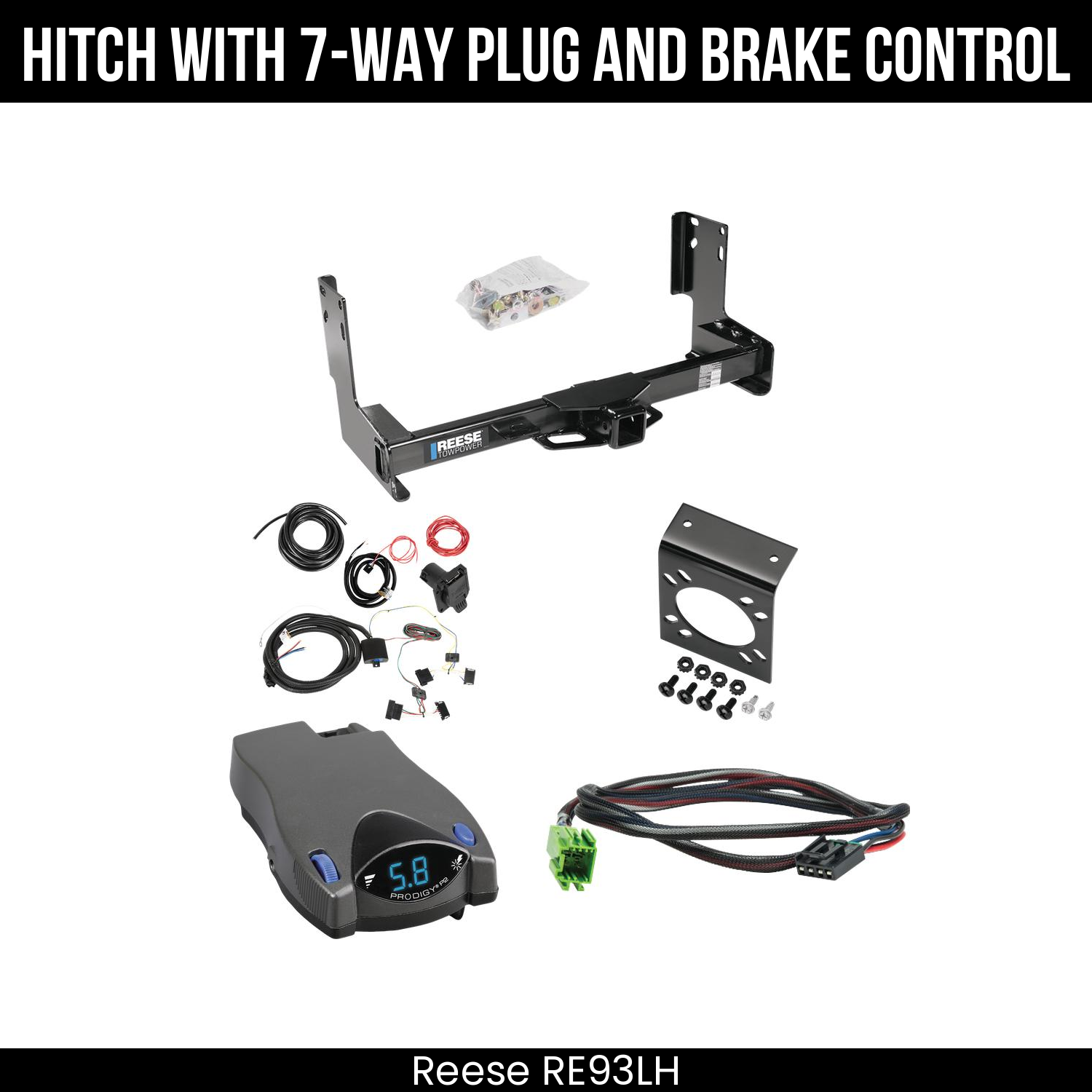 Trailer Hitch , 7-Way , Tekonsha Prodigy P2 Brake Control