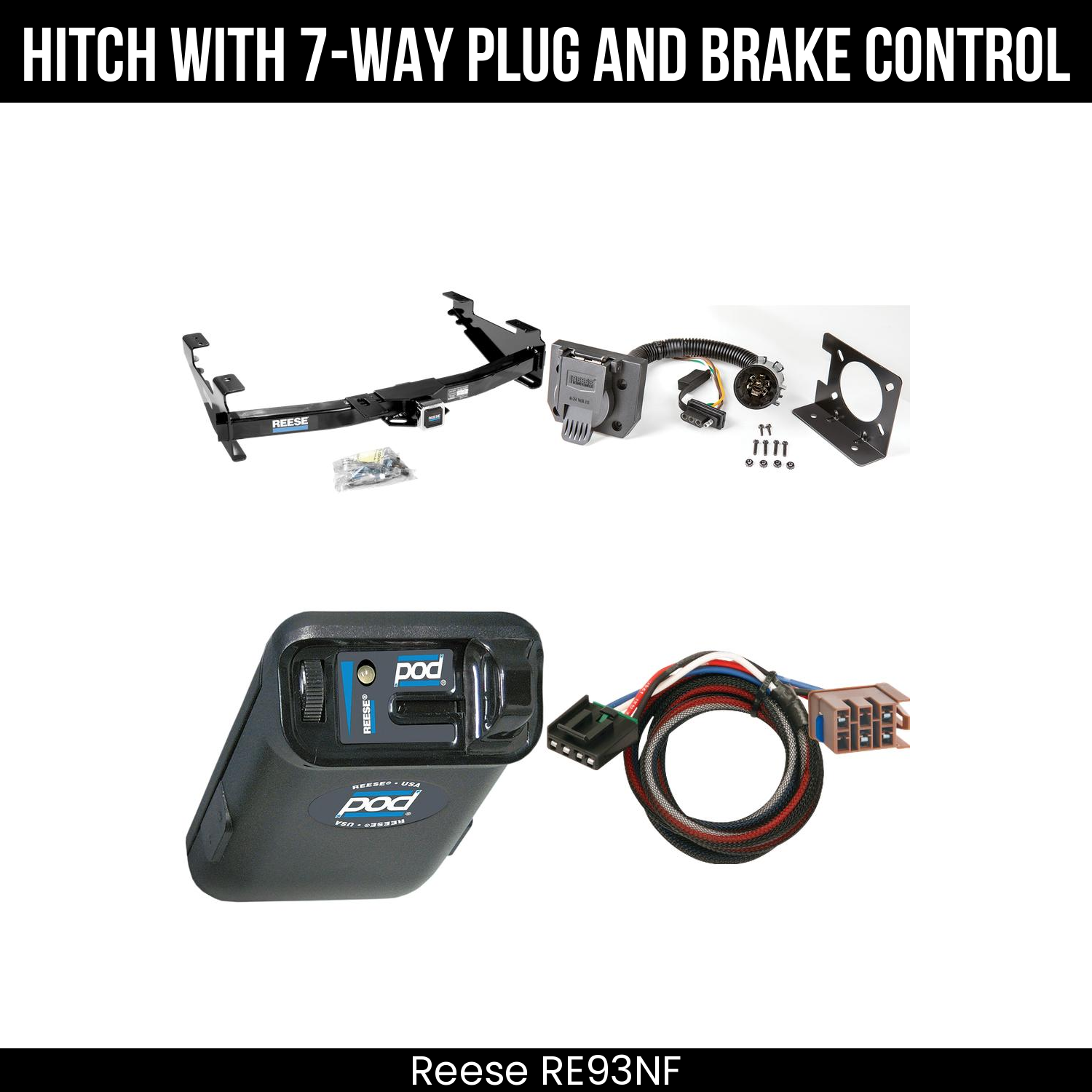Trailer Hitch , 7-Way , Reese POD Brake Control