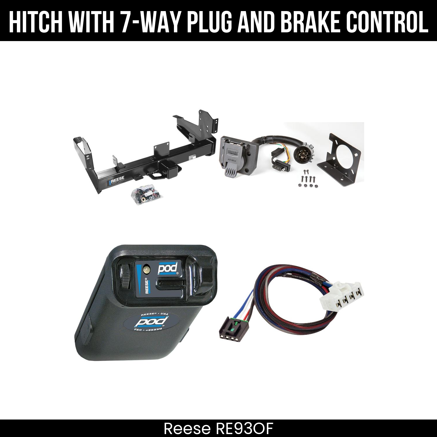 Trailer Hitch , 7-Way , Reese POD Brake Control