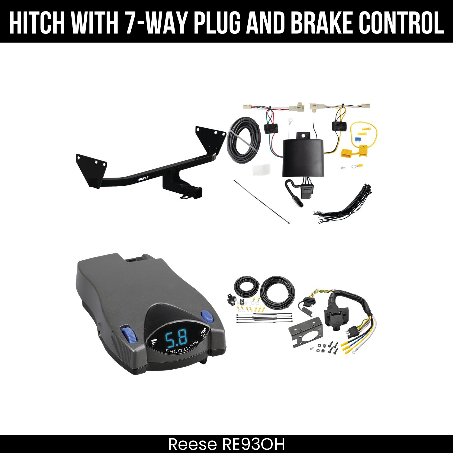 Trailer Hitch , 7-Way , Tekonsha Prodigy P2 Brake Control